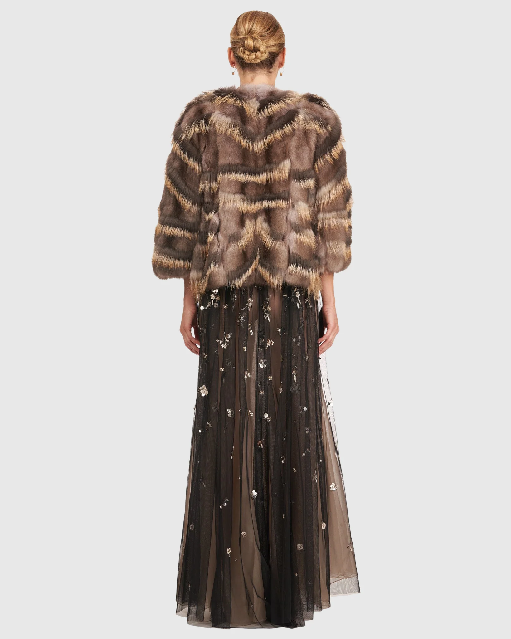 Sable and Fox Intarsia Jacket - Image 3