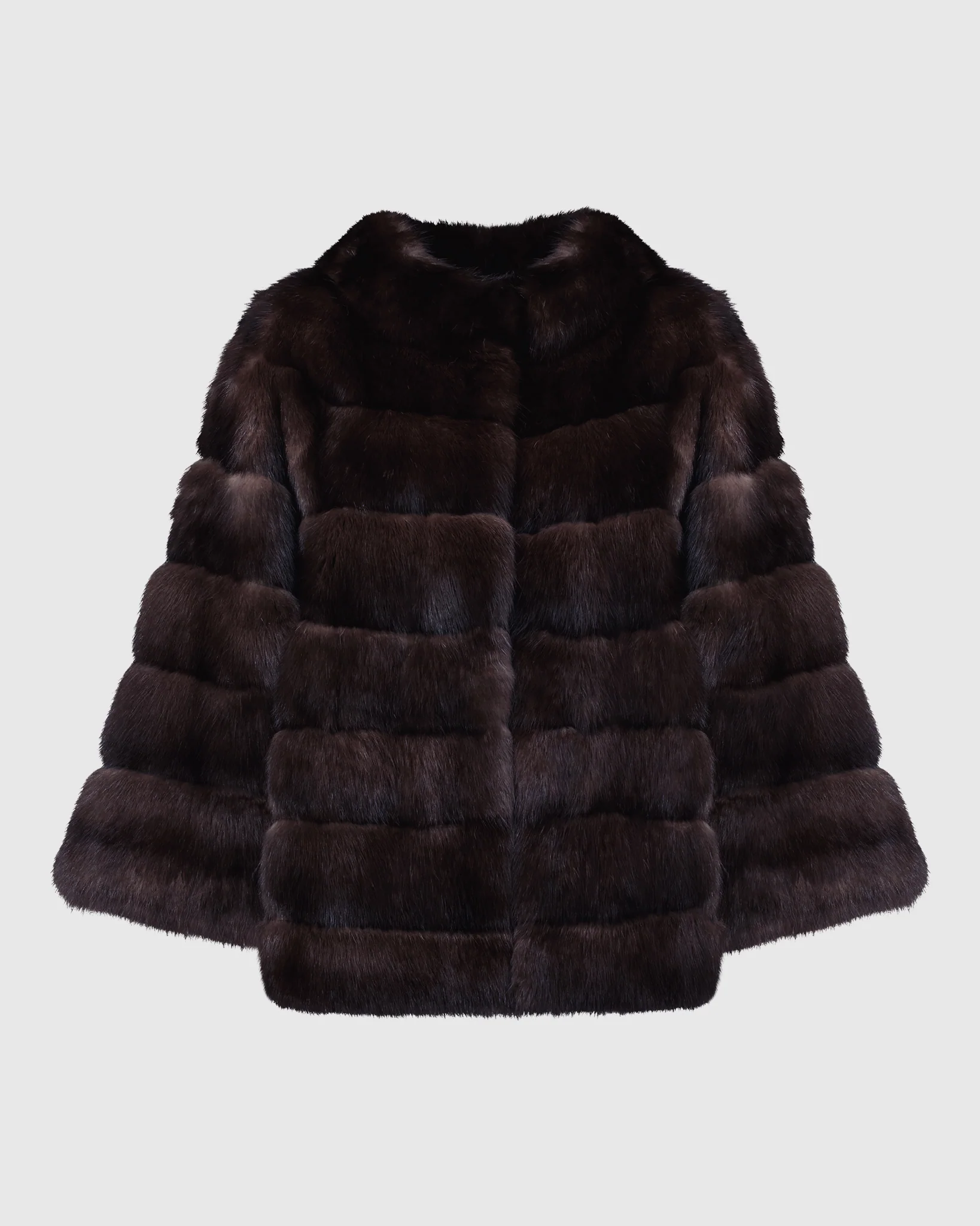 SABLE JACKET WITH STAND COLLAR - Image 5