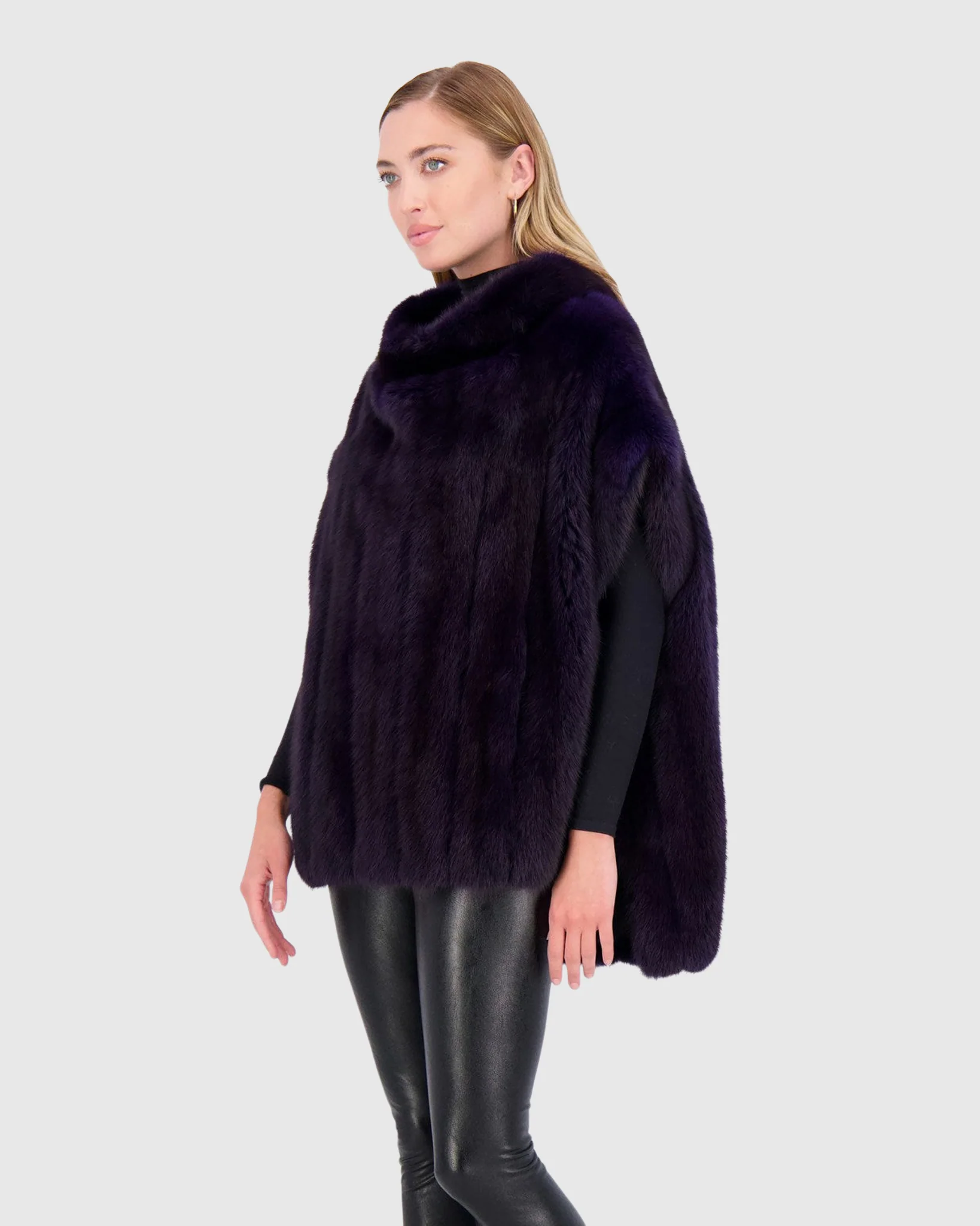 SABLE PULLOVER CAPE - Image 2