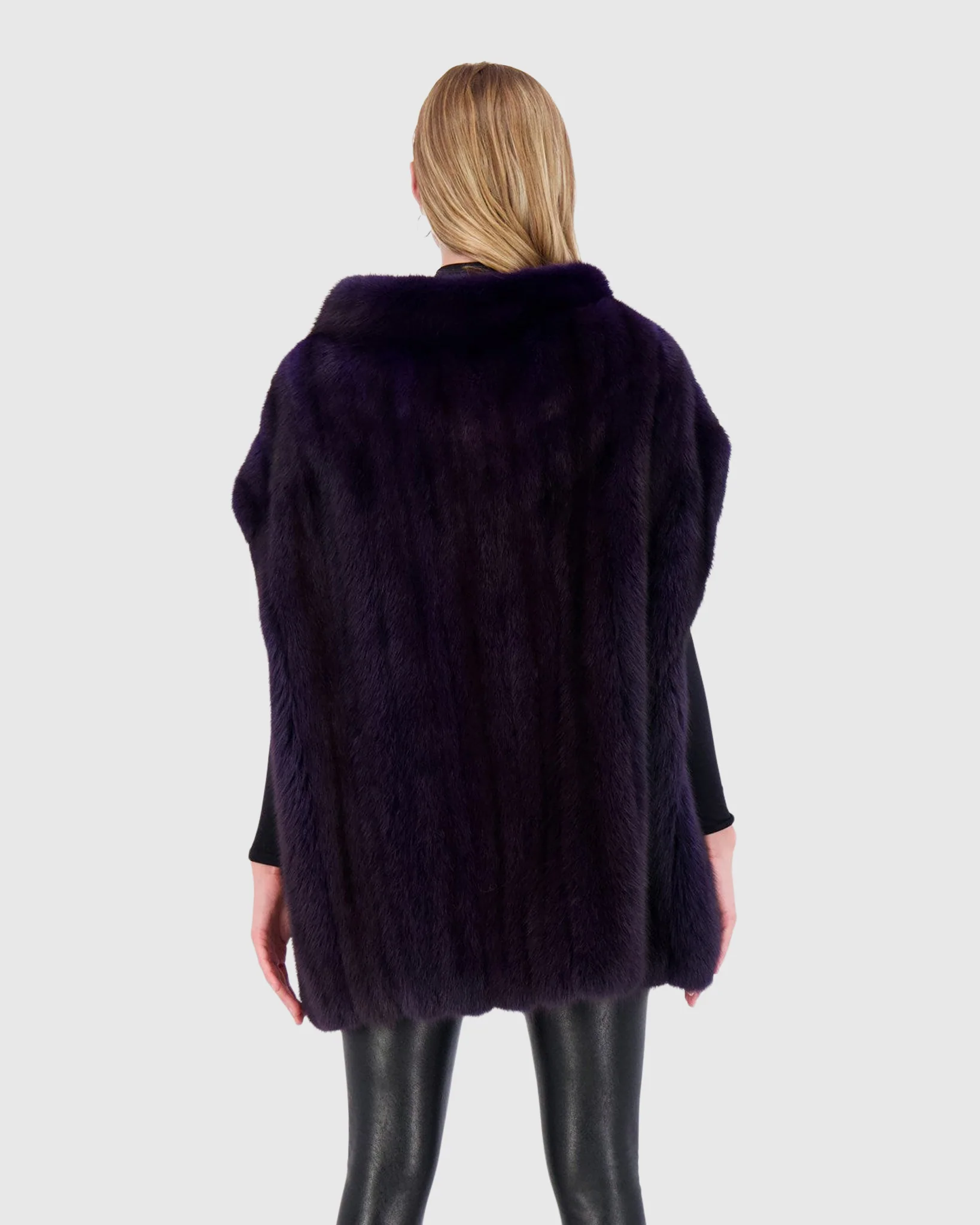 SABLE PULLOVER CAPE - Image 4