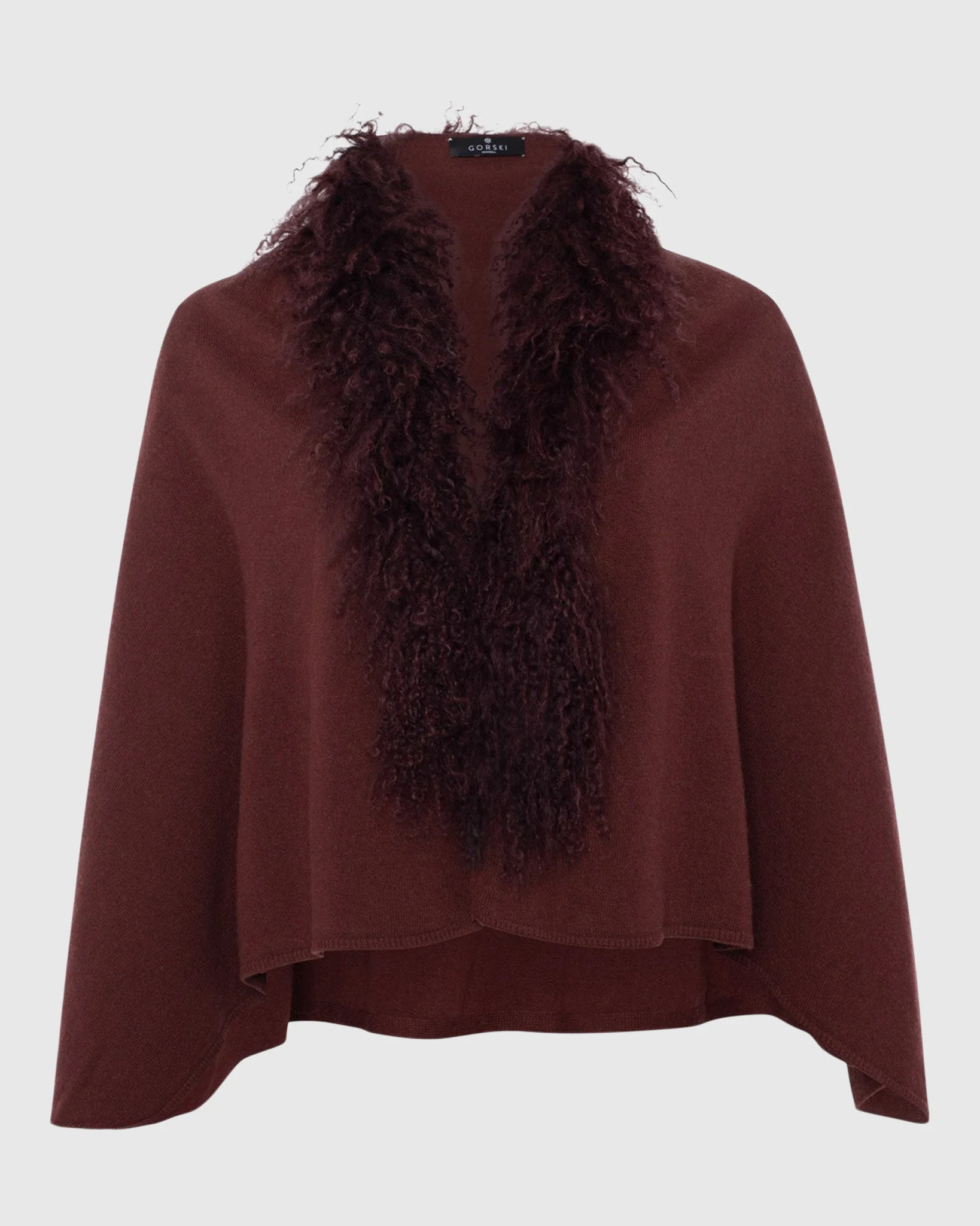 SELECT CASHMERE AND MERINO WOOL BLEND STOLE WITH SELECT MONGOLIAN LAMB TRIM - Image 15