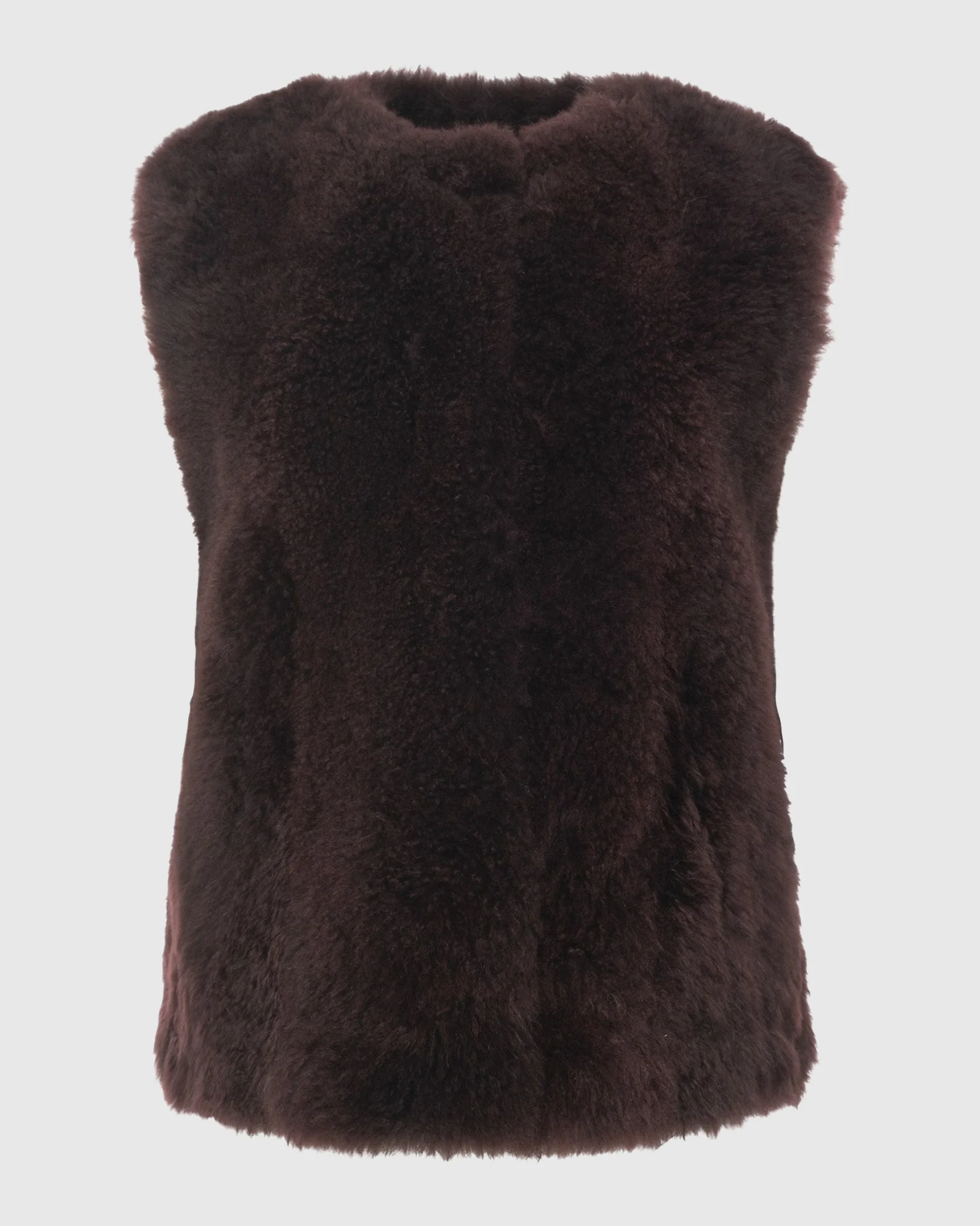 Select Cashmere Goat Collarless Vest - Image 6
