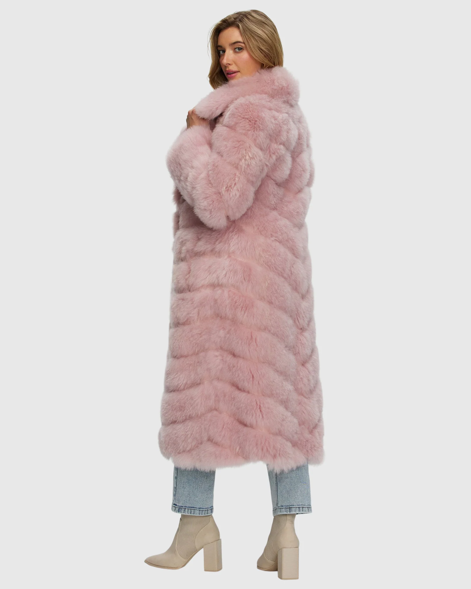 Select Cashmere Goat Diagonal Coat - Image 4