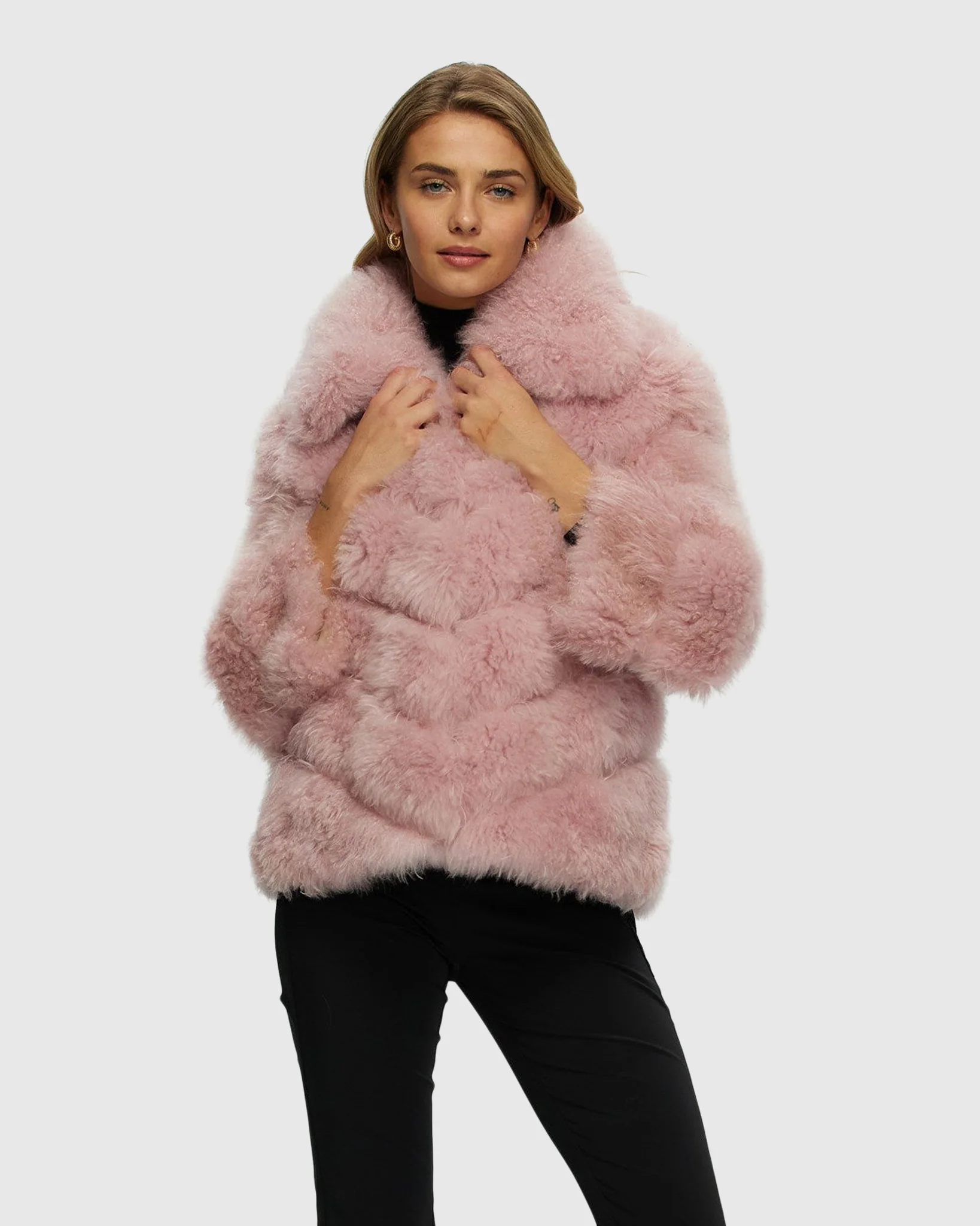 Select Cashmere Goat Diagonal Jacket