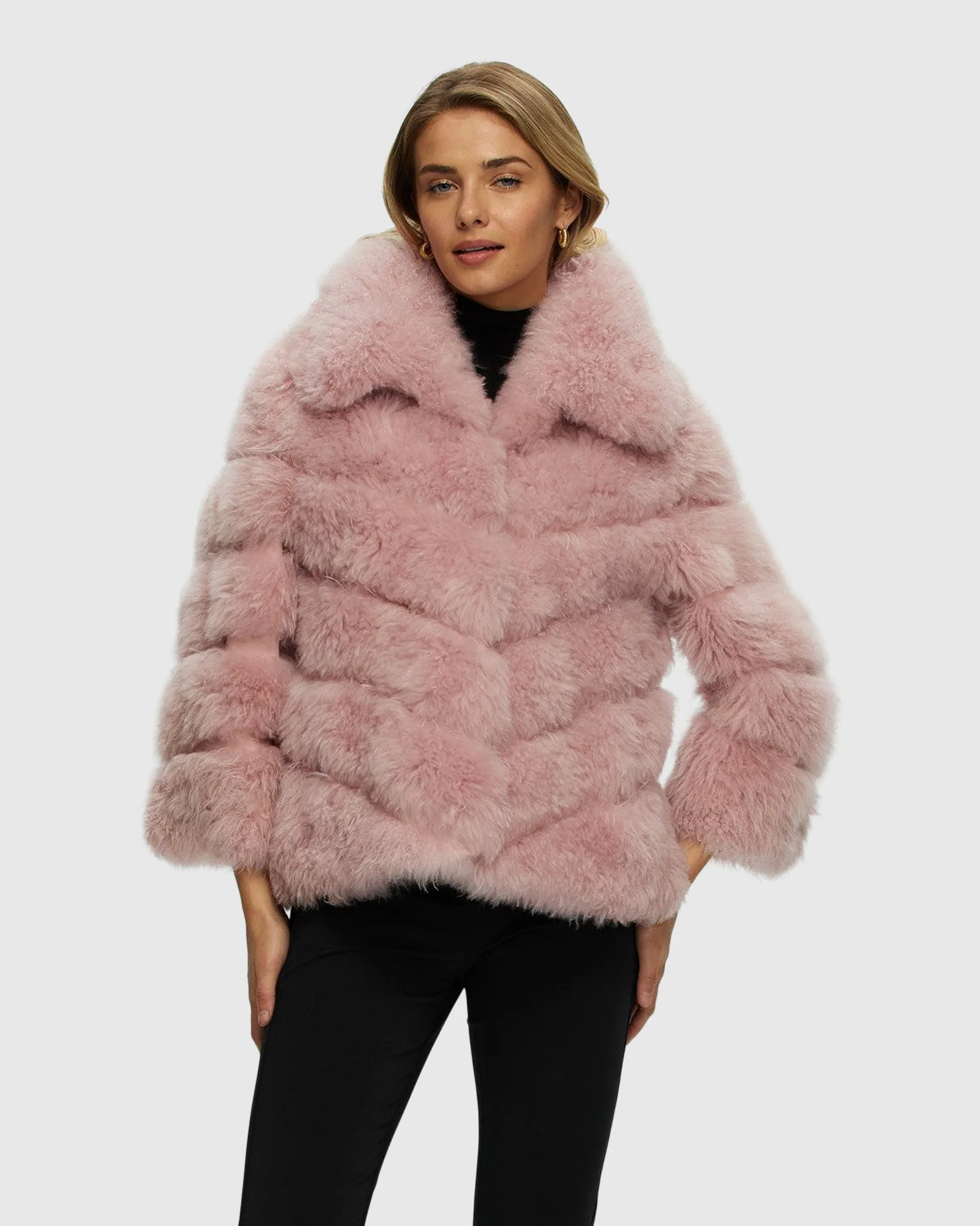 Select Cashmere Goat Diagonal Jacket - Image 2