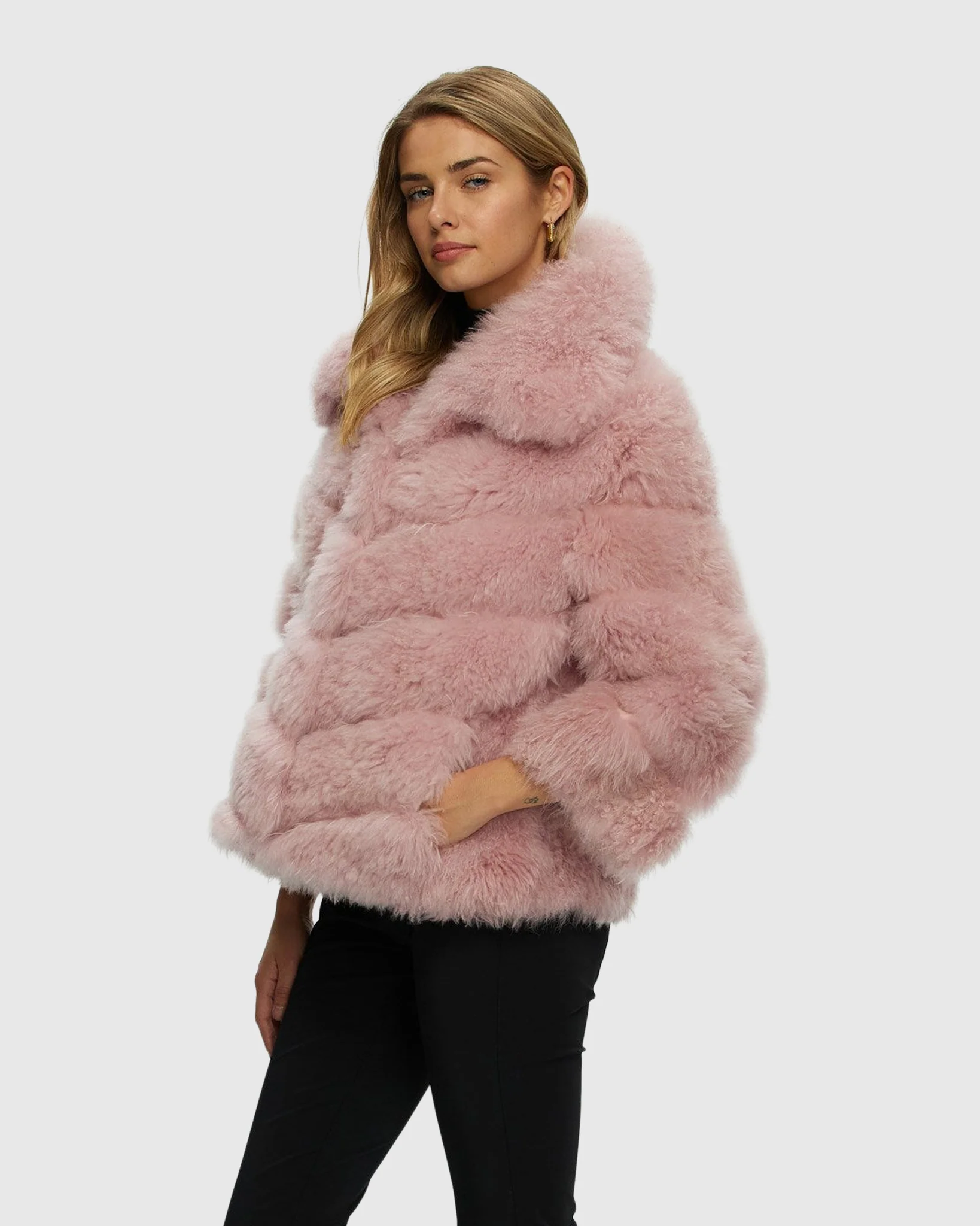 Select Cashmere Goat Diagonal Jacket - Image 3