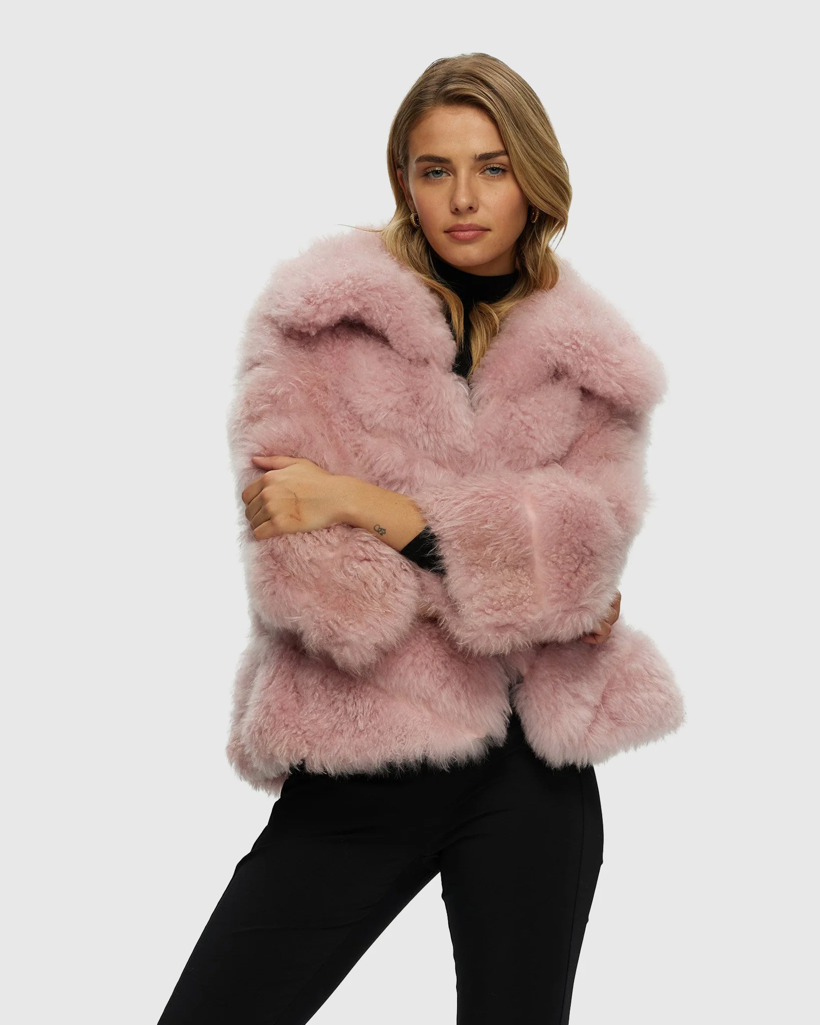 Select Cashmere Goat Diagonal Jacket - Image 6