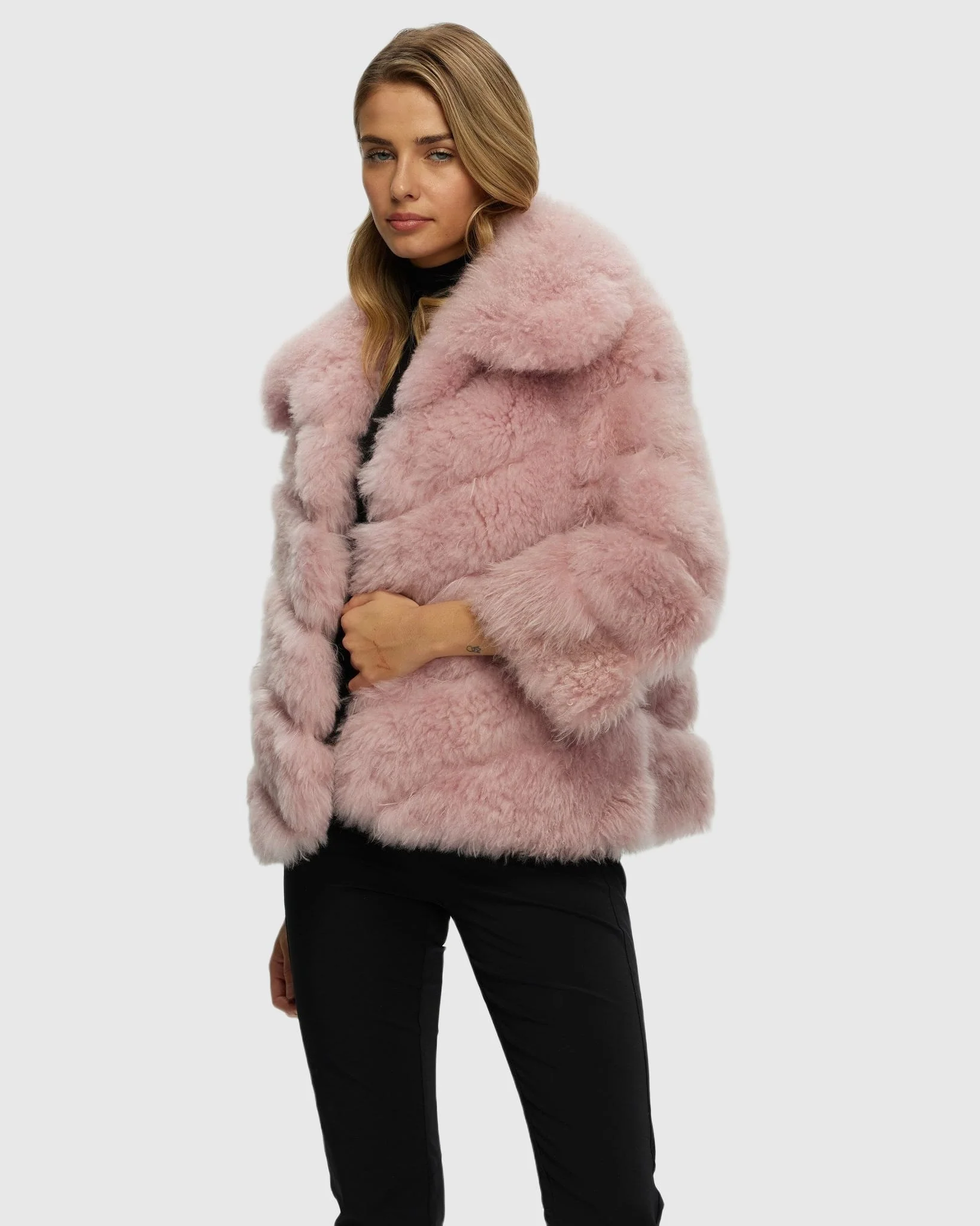 Select Cashmere Goat Diagonal Jacket - Image 7