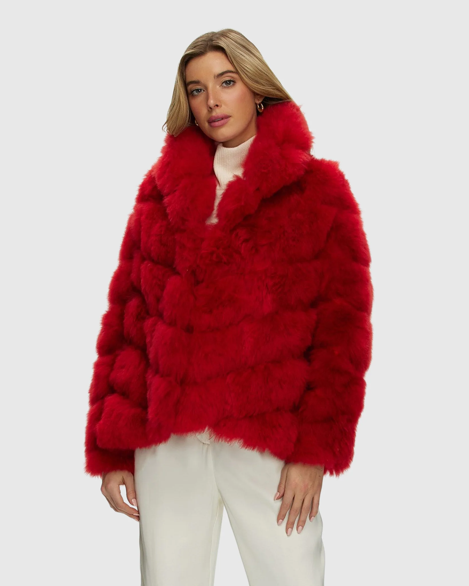 Select Cashmere Goat Diagonal Jacket