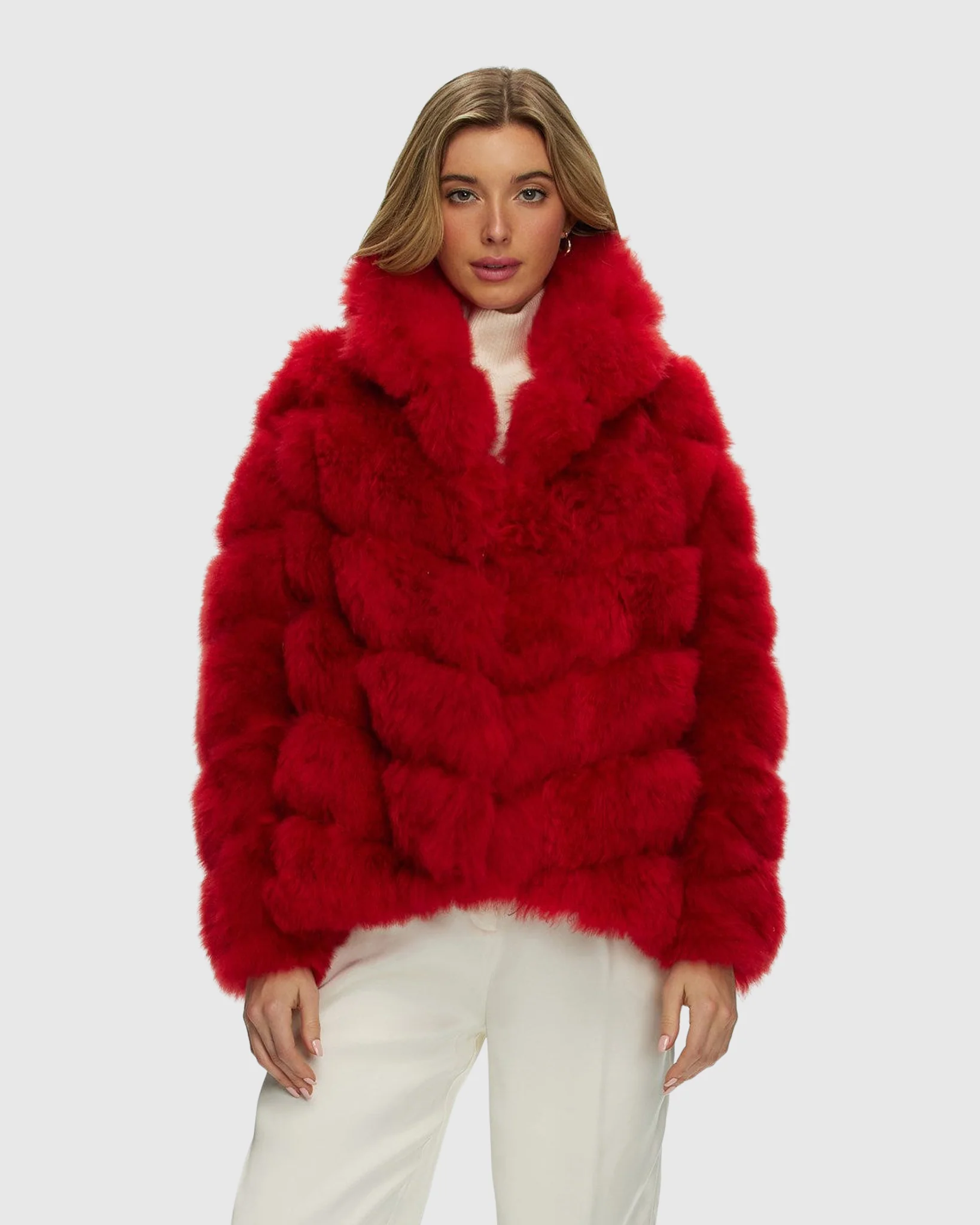 Select Cashmere Goat Diagonal Jacket - Image 2