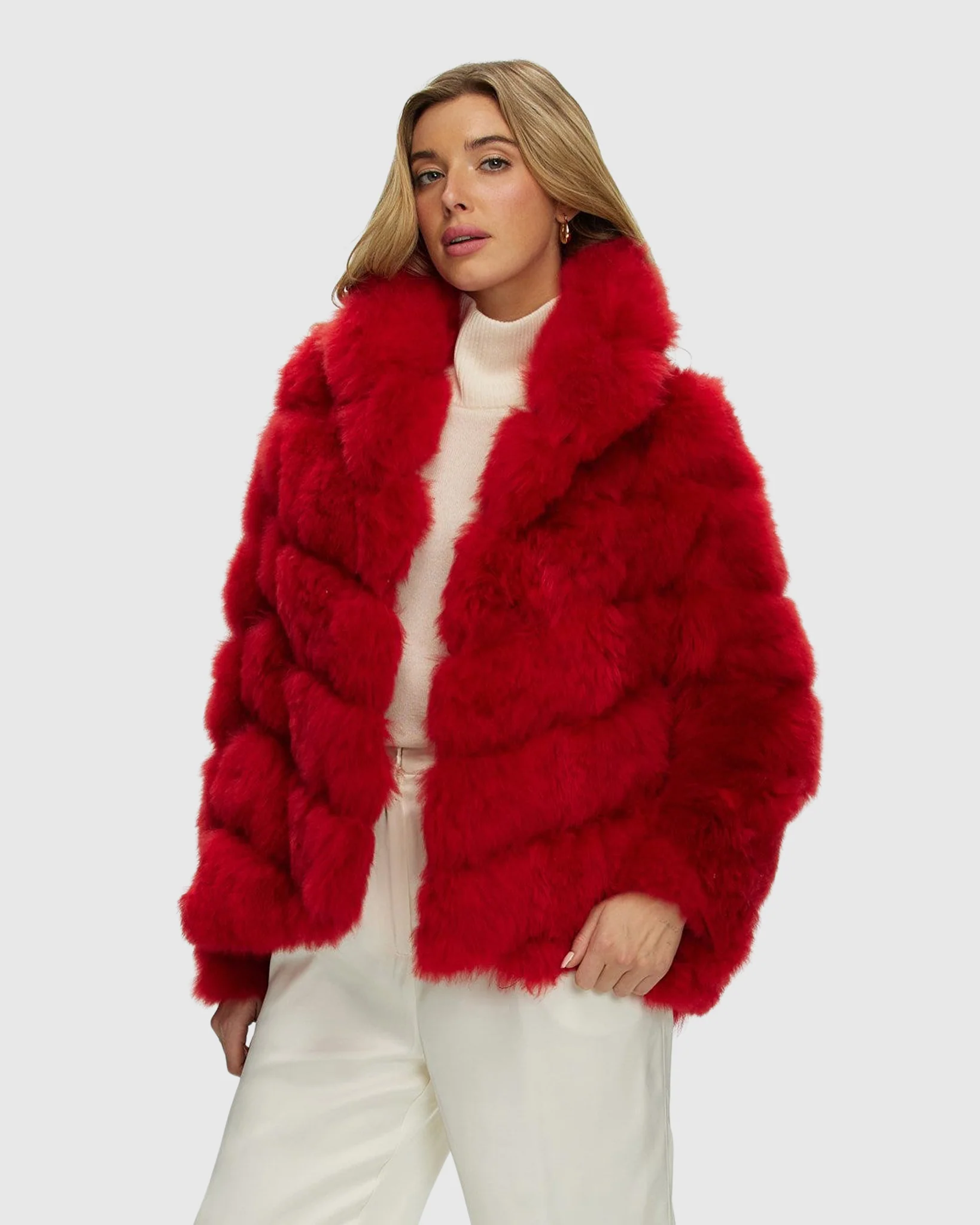 Select Cashmere Goat Diagonal Jacket - Image 3