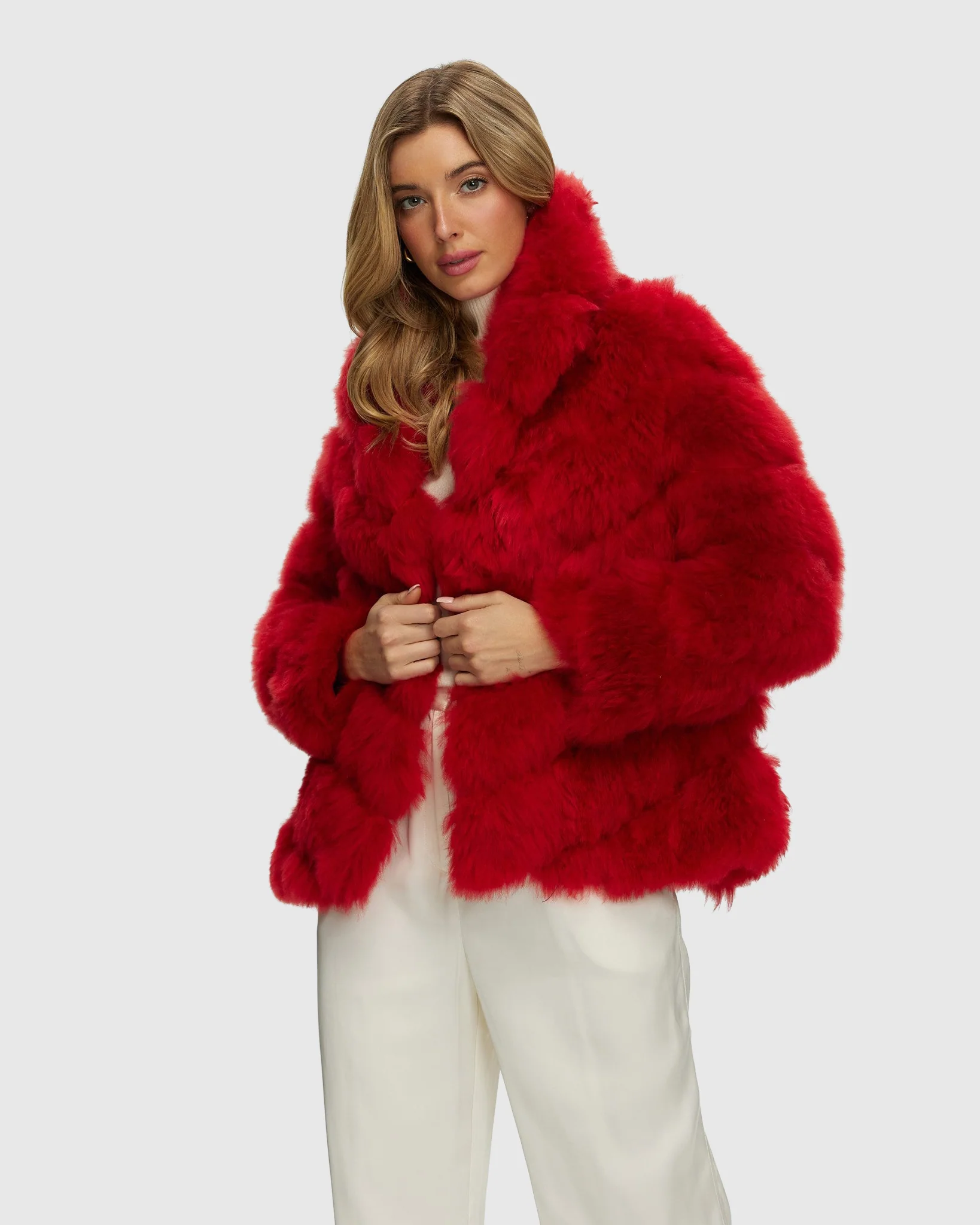 Select Cashmere Goat Diagonal Jacket - Image 5