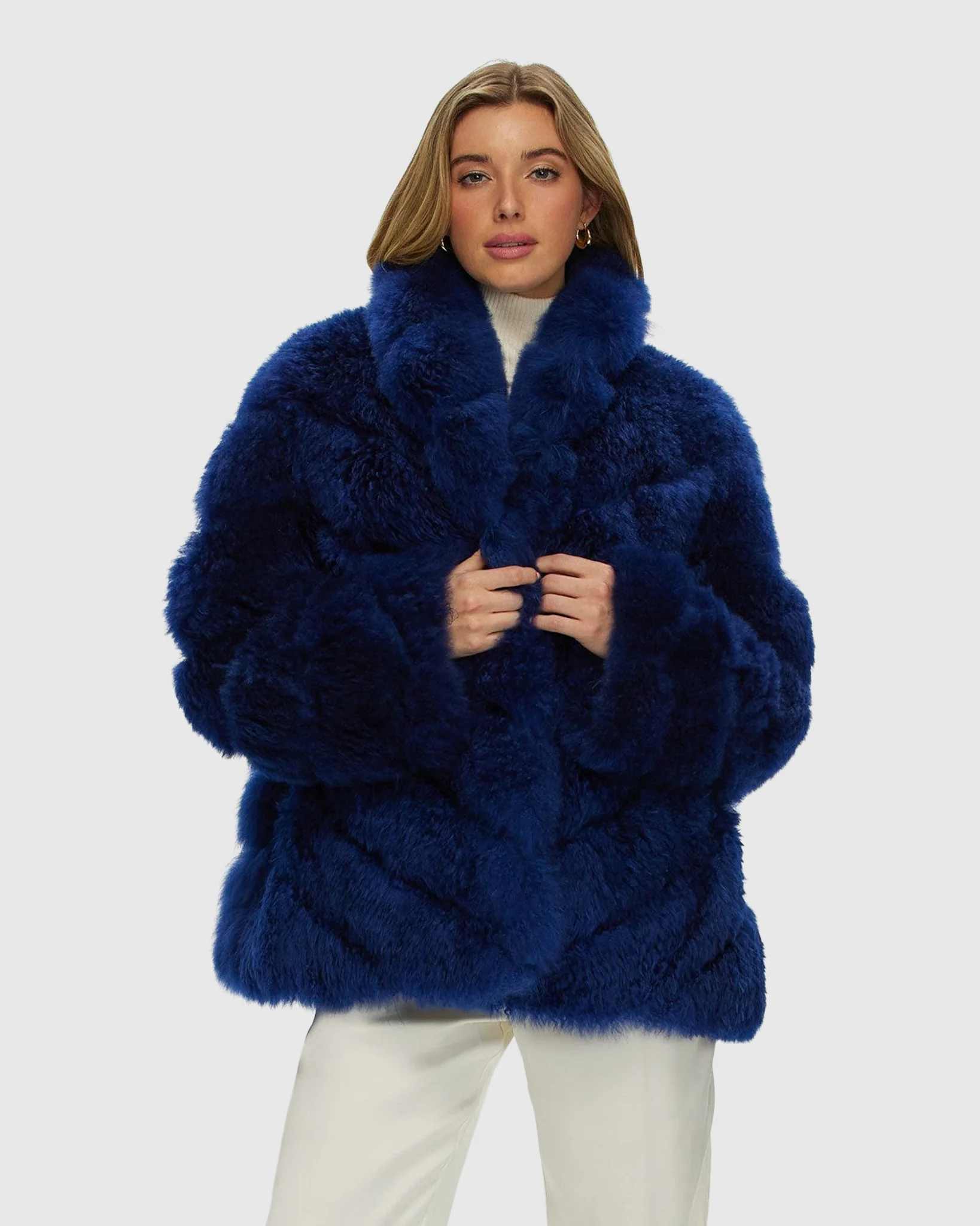 Select Cashmere Goat Diagonal Jacket