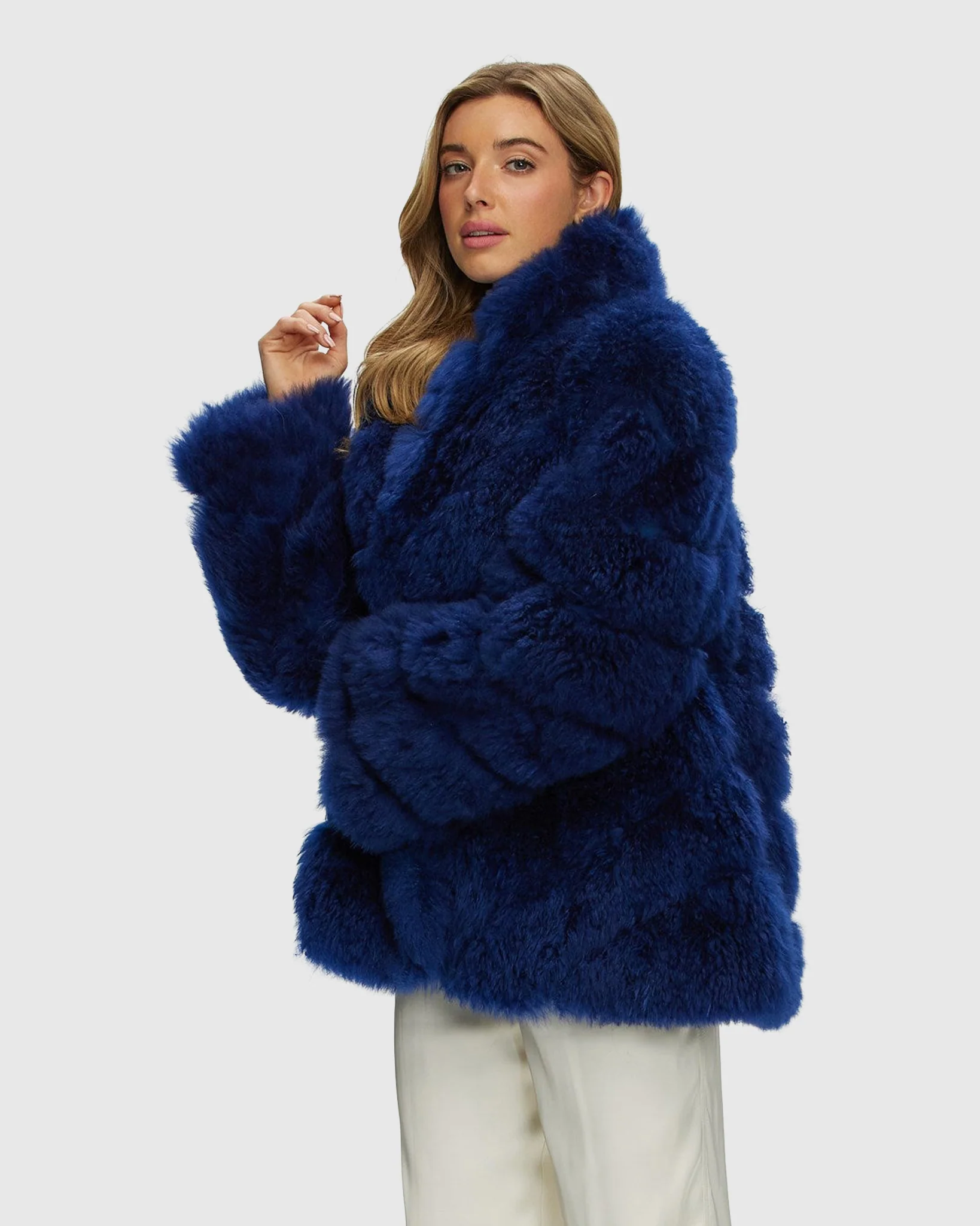 Select Cashmere Goat Diagonal Jacket - Image 3
