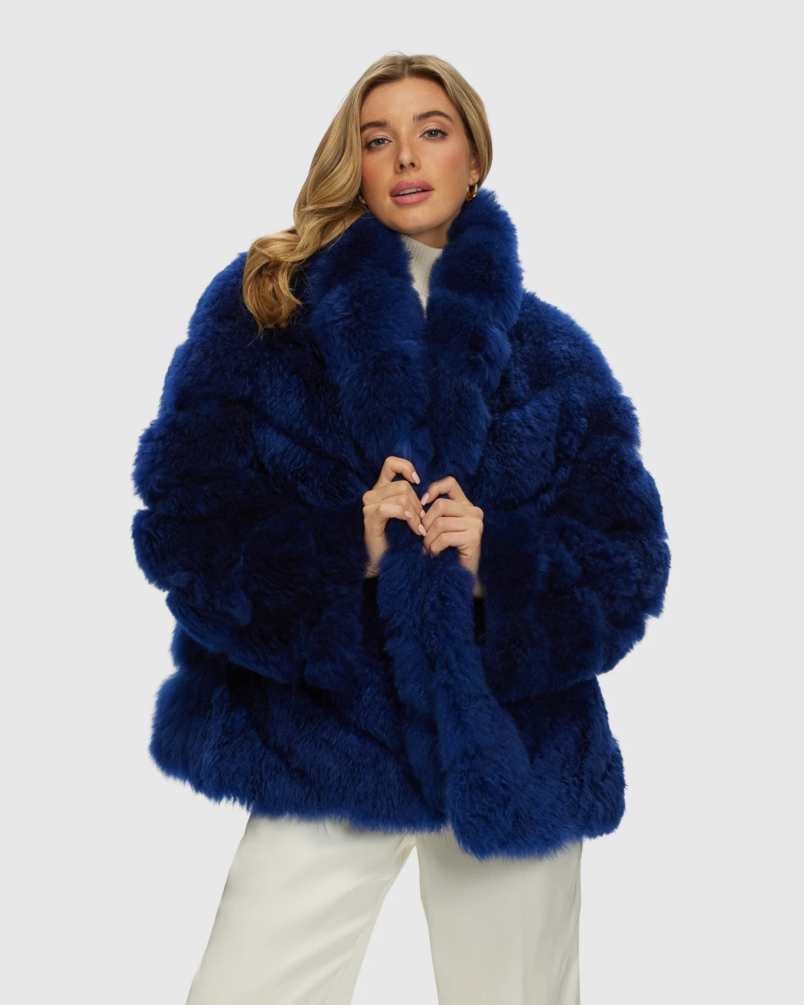 Select Cashmere Goat Diagonal Jacket - Image 6