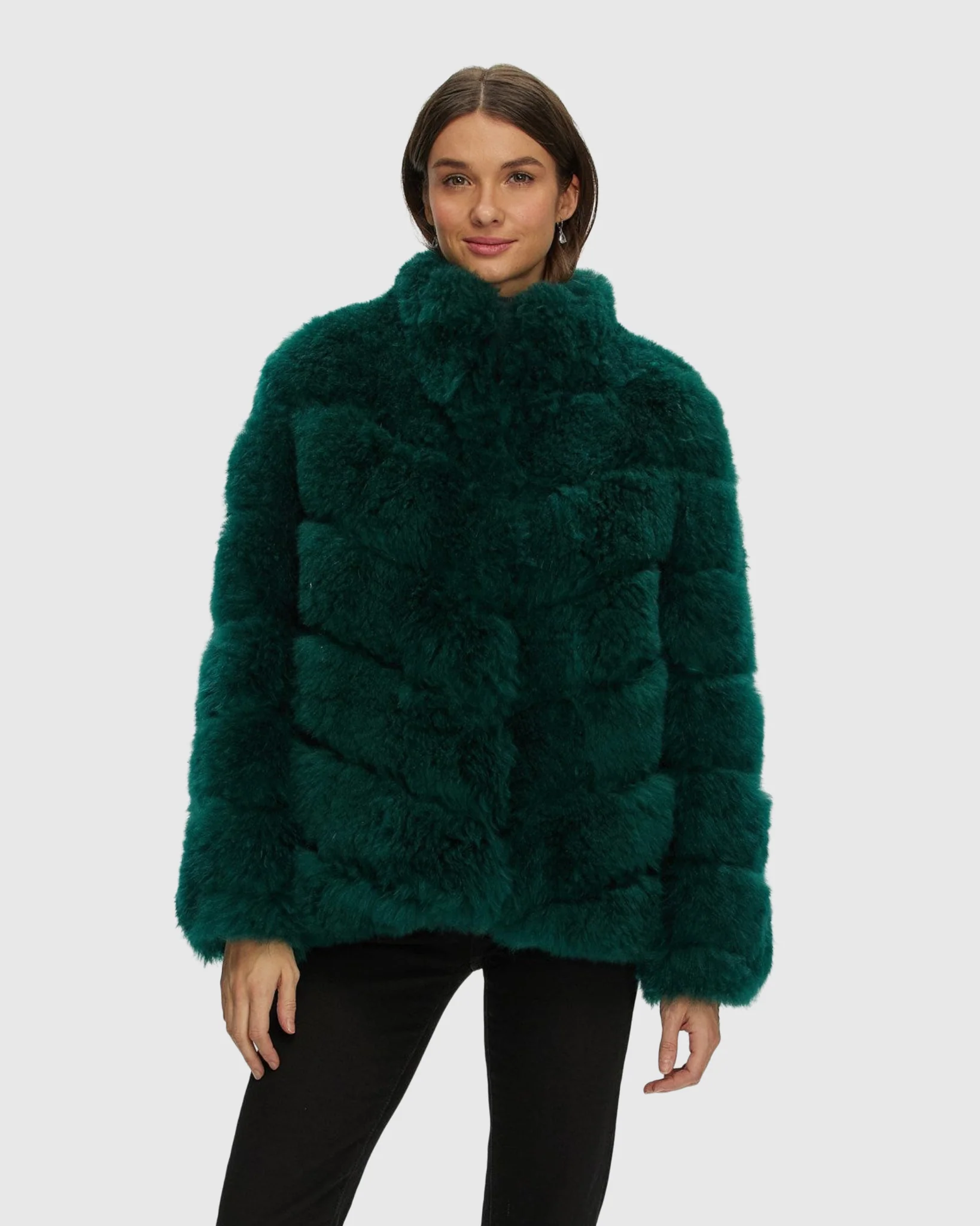 Select Cashmere Goat Diagonal Jacket