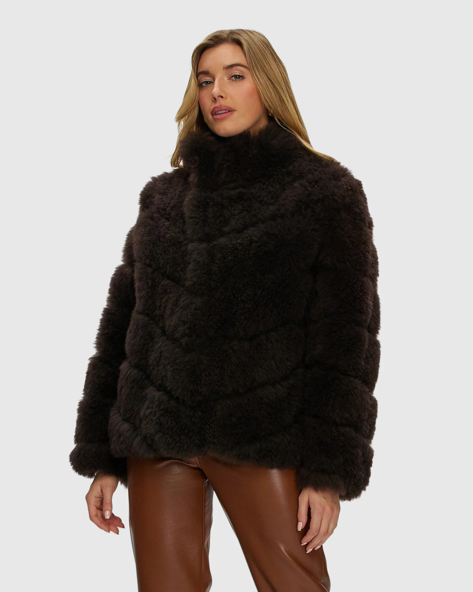 Select Cashmere Goat Diagonal Jacket - Image 18