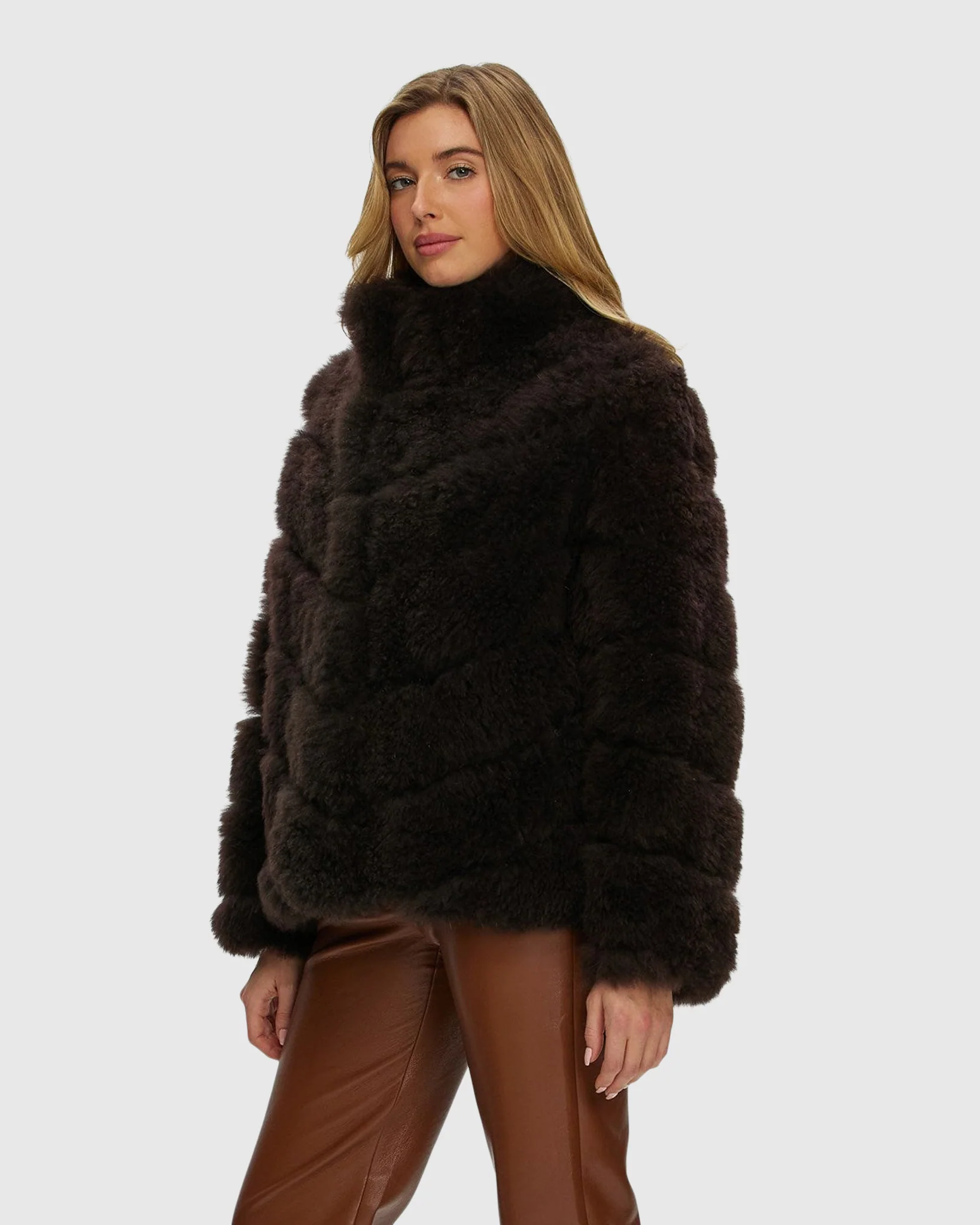 Select Cashmere Goat Diagonal Jacket - Image 19