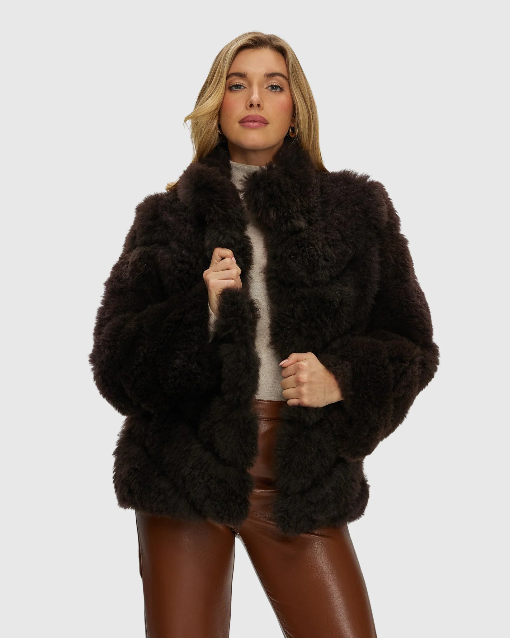 Select Cashmere Goat Diagonal Jacket - Image 22