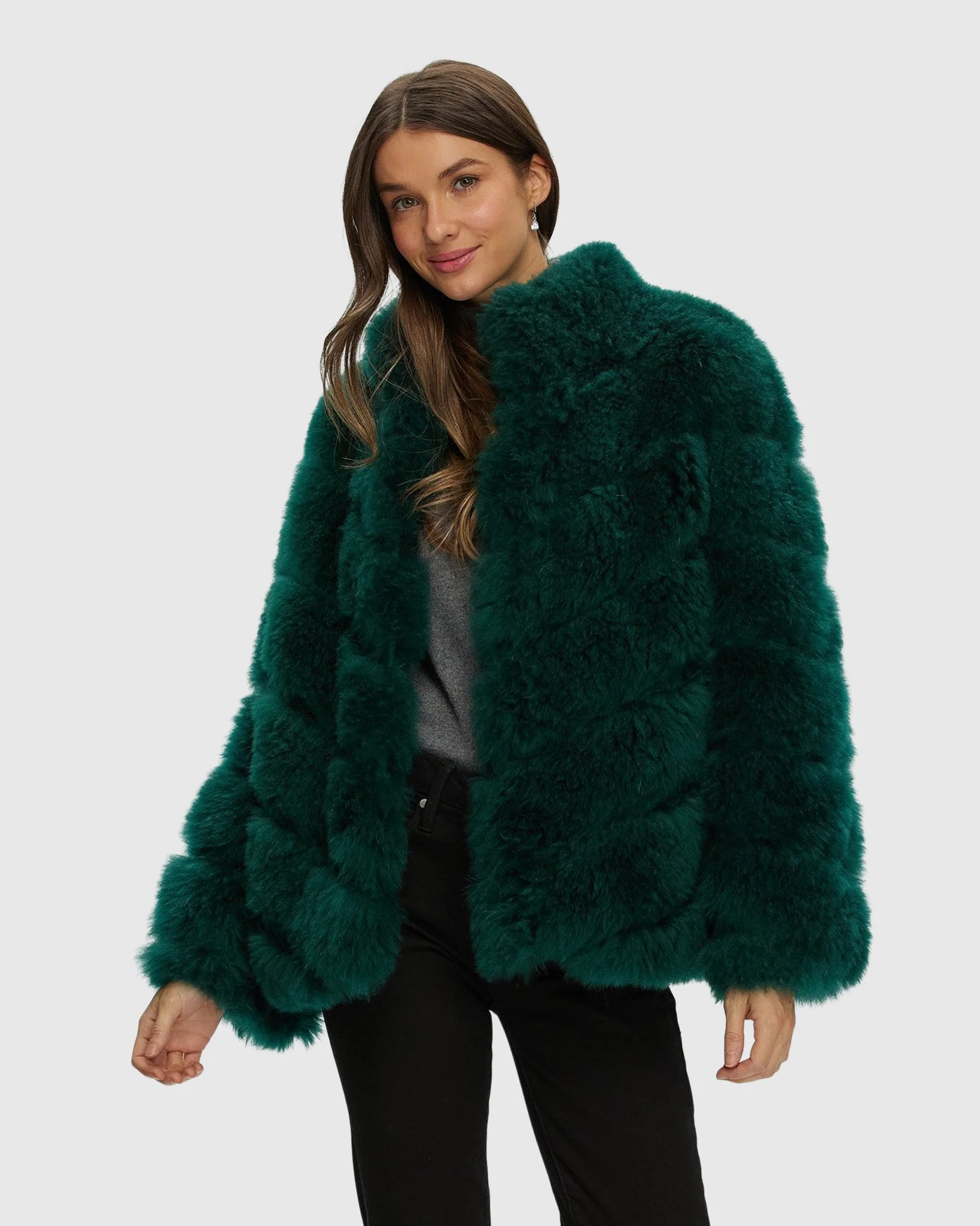 Select Cashmere Goat Diagonal Jacket - Image 8