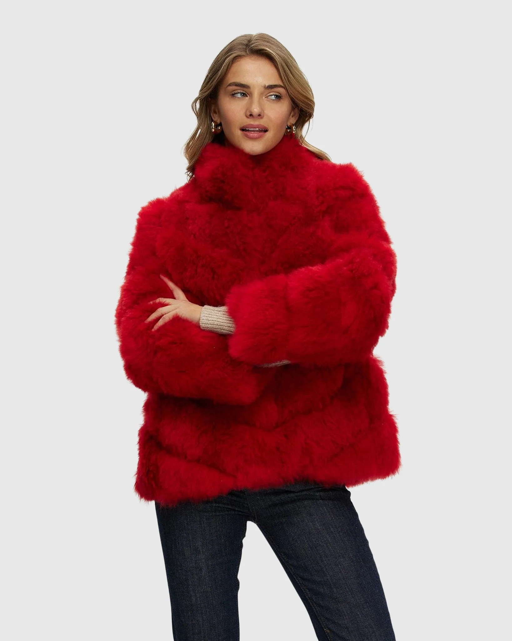 Select Cashmere Goat Diagonal Jacket - Image 9