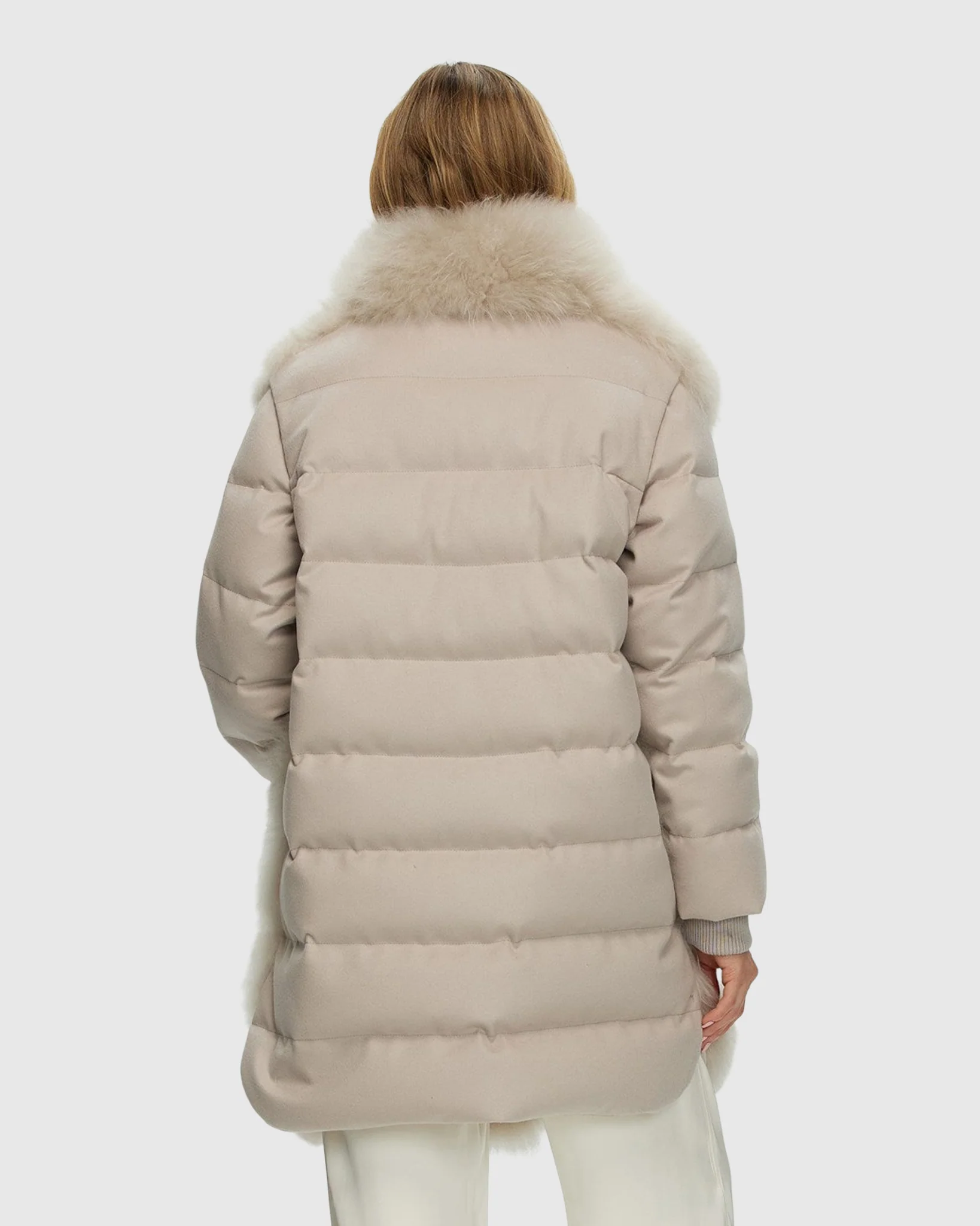 Diagonal Stroller Crafted From Select Cashmere Goat With Loro Piana Cashmere Sleeves And Back - Image 6