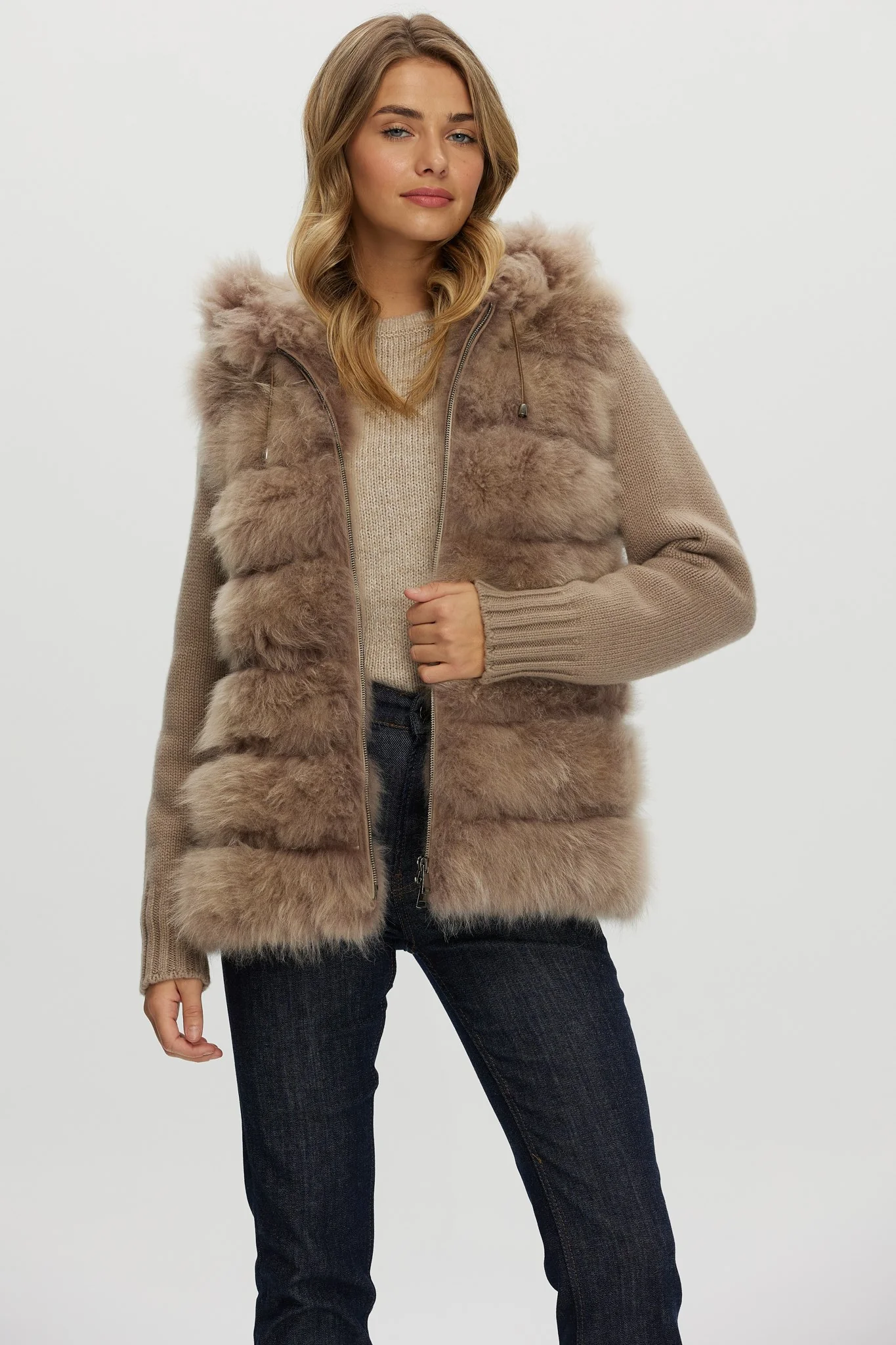 SELECT CASHMERE GOAT PARKA WITH LORO PIANA CASHMERE SLEEVES AND BACK - Image 2