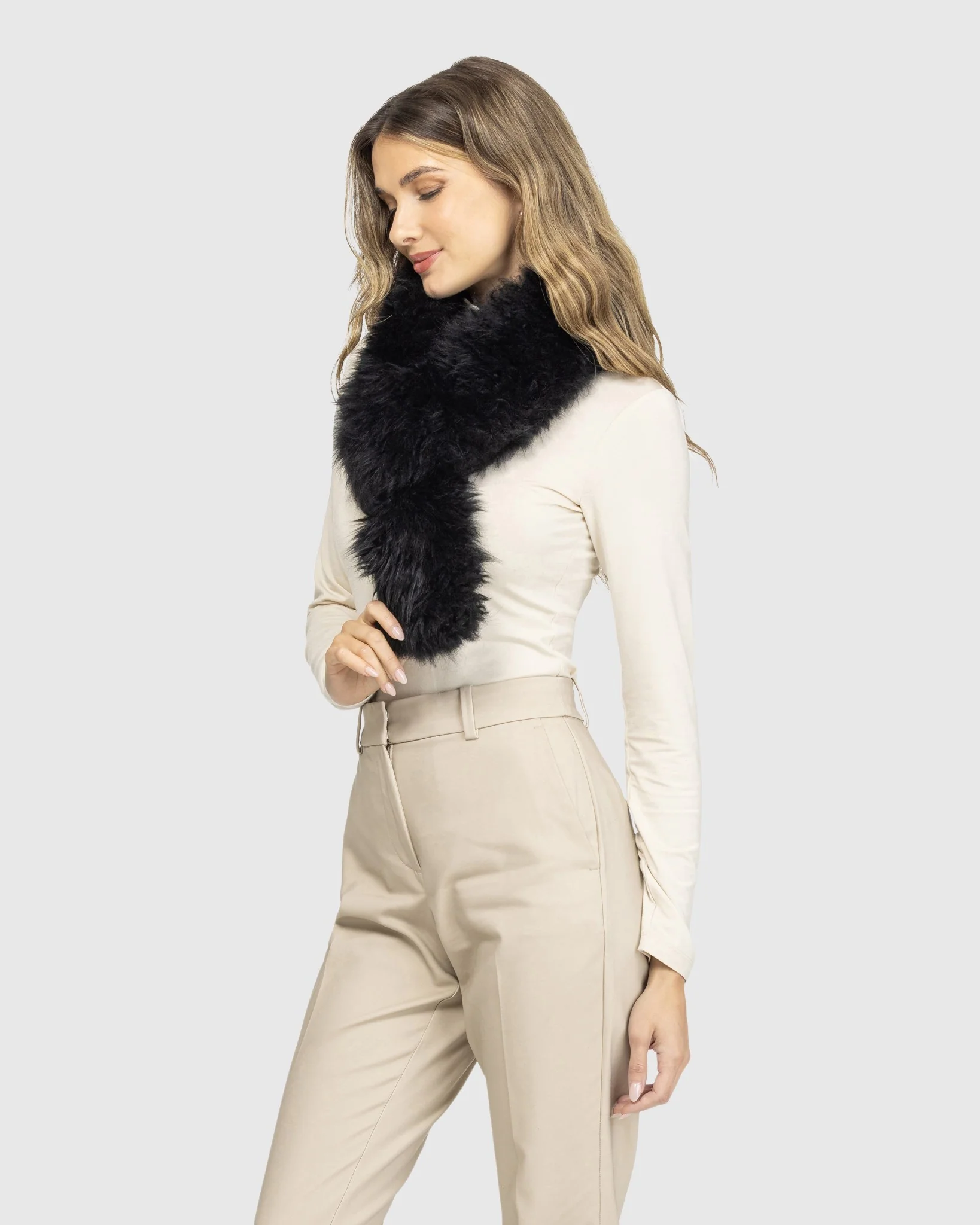 SELECT CASHMERE GOAT PULL-THROUGH SCARF - Image 4