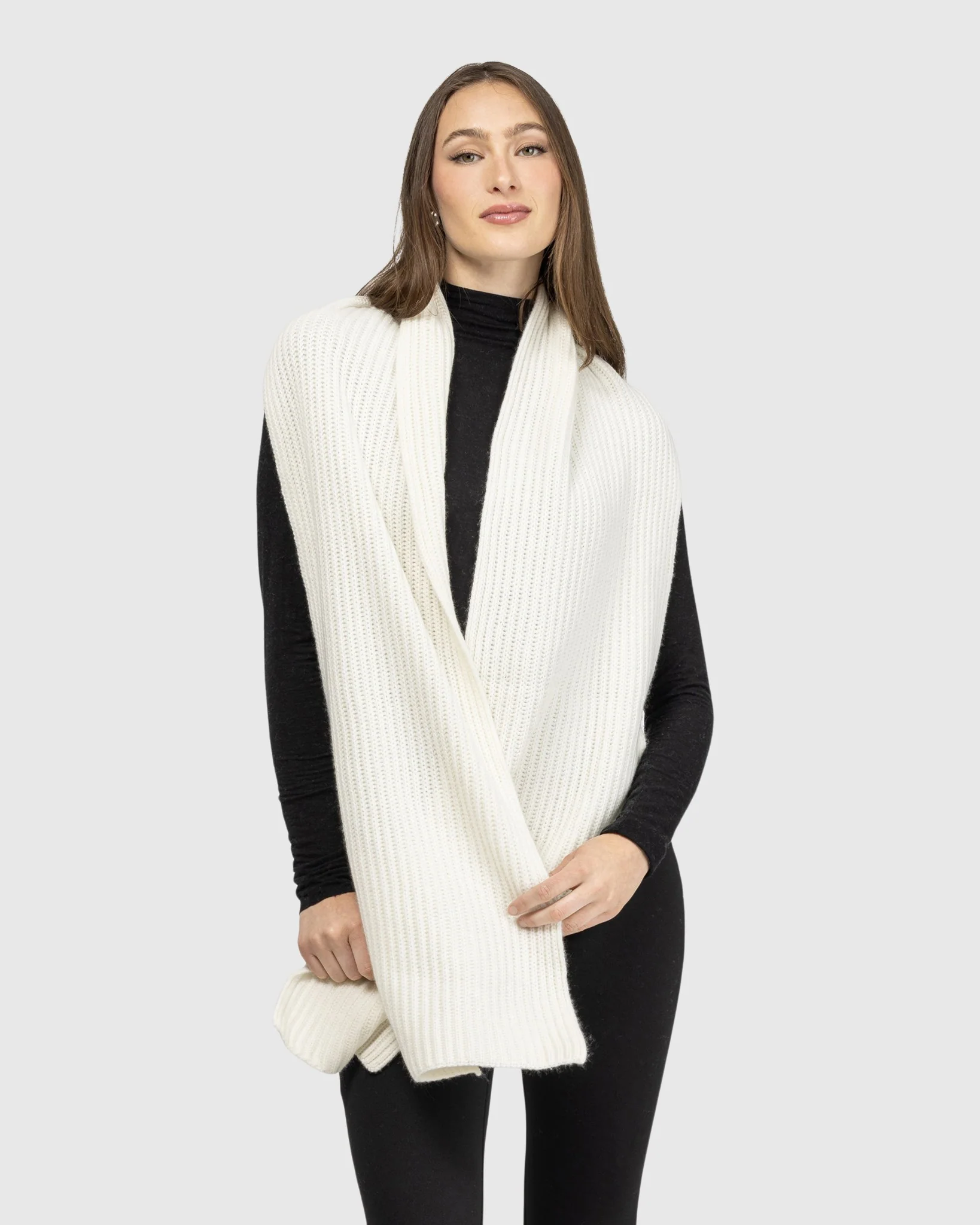 SELECT CASHMERE KNIT SCARF - Image 3