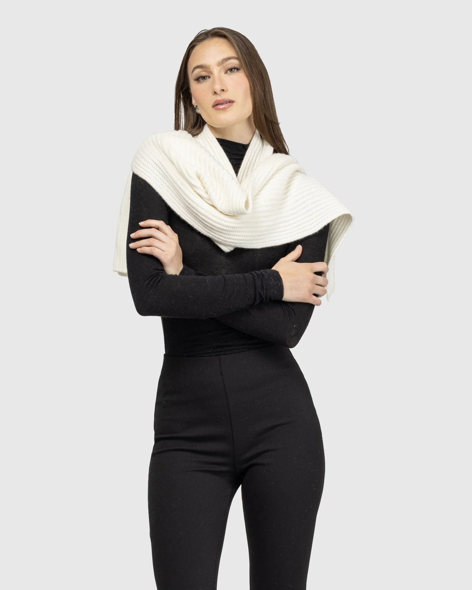 SELECT CASHMERE KNIT SCARF - Image 4