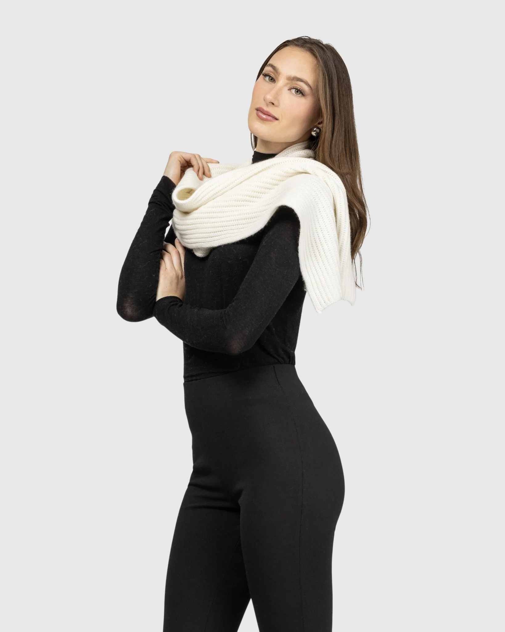 SELECT CASHMERE KNIT SCARF - Image 5