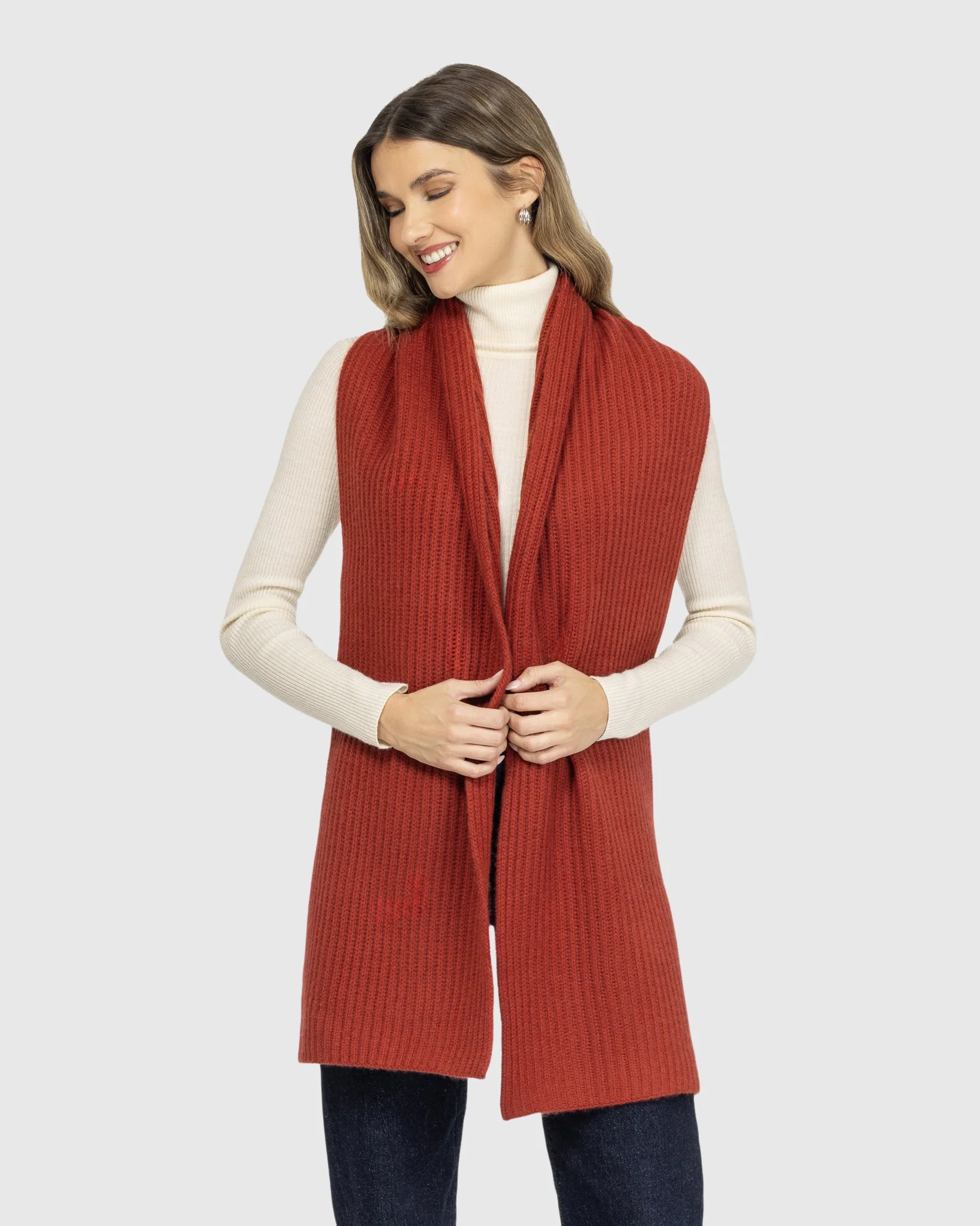 SELECT CASHMERE KNIT SCARF - Image 7