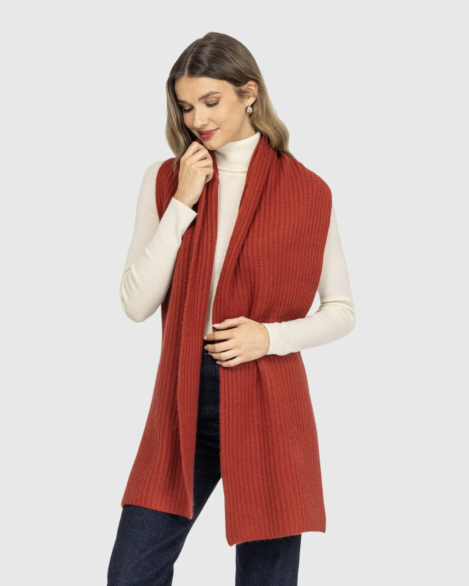 SELECT CASHMERE KNIT SCARF - Image 8