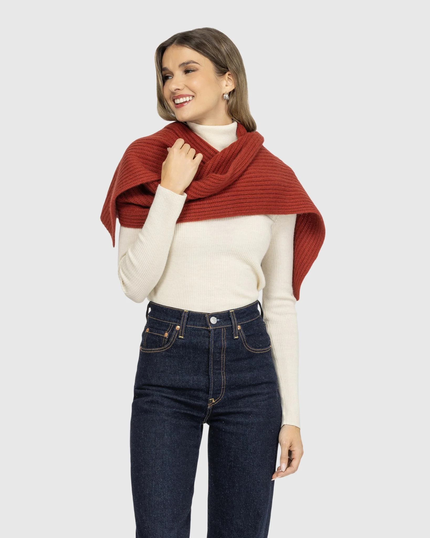 SELECT CASHMERE KNIT SCARF - Image 9