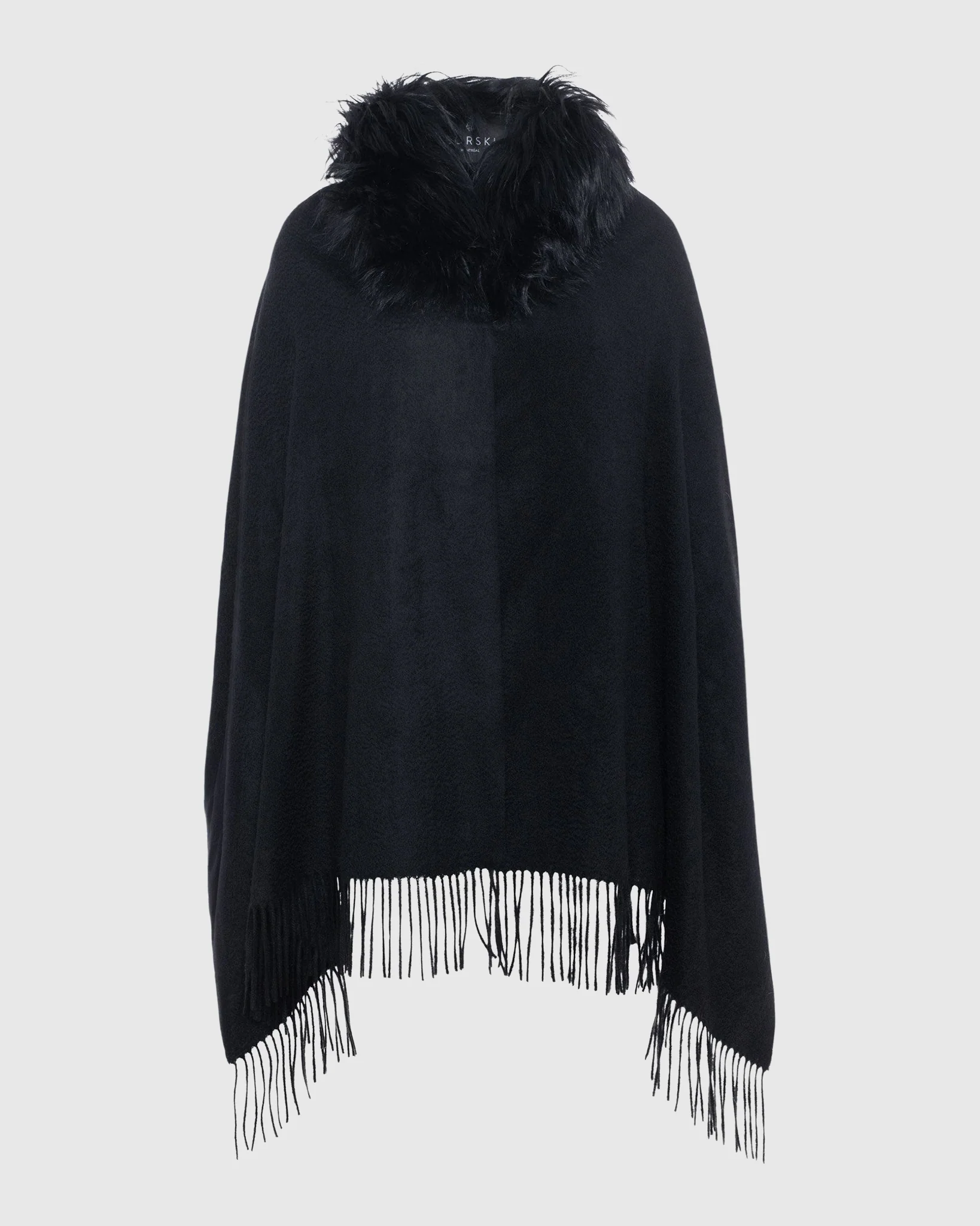 SELECT CASHMERE STOLE WITH SELECT LAMB COLLAR - Image 15