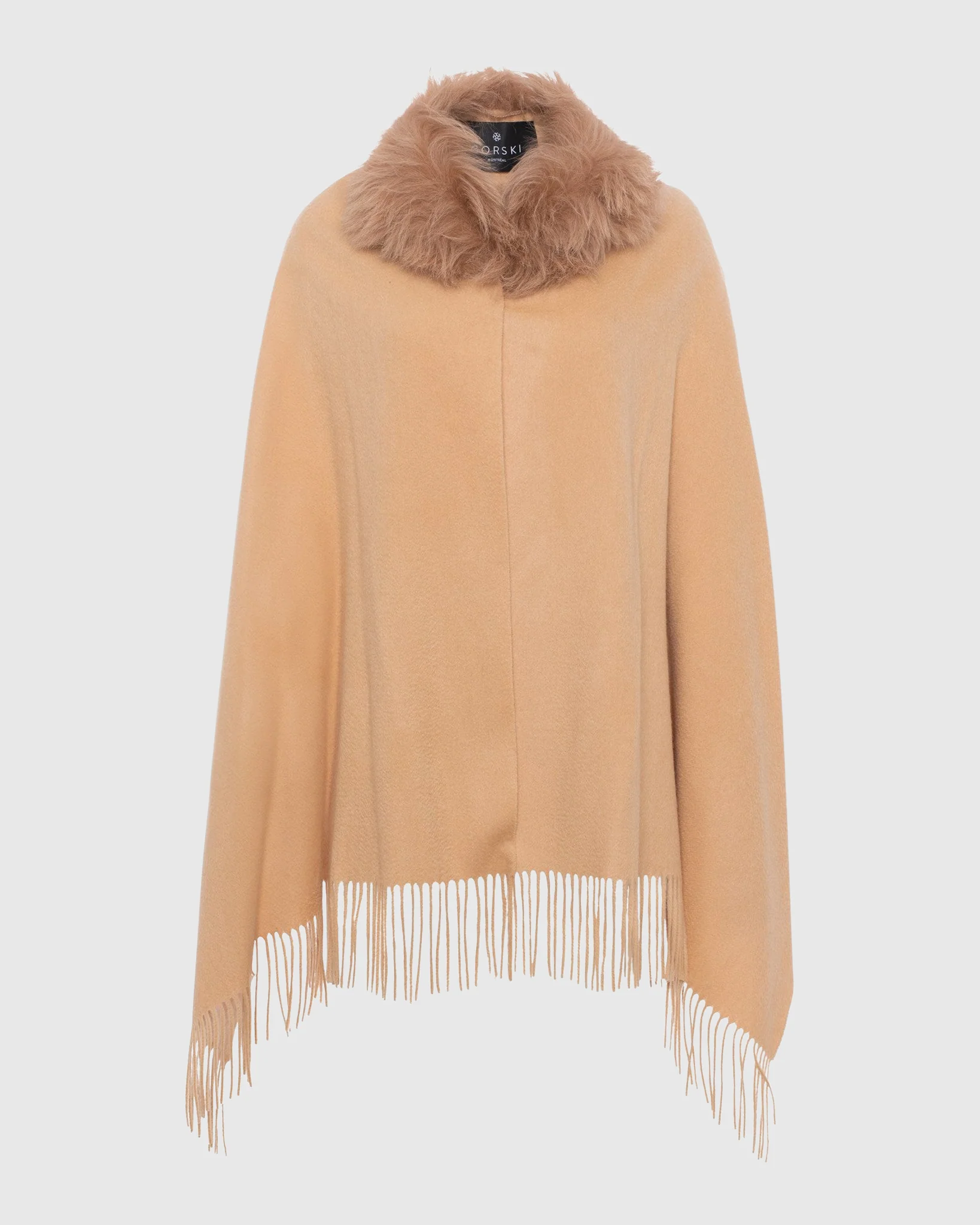 SELECT CASHMERE STOLE WITH SELECT LAMB COLLAR - Image 59