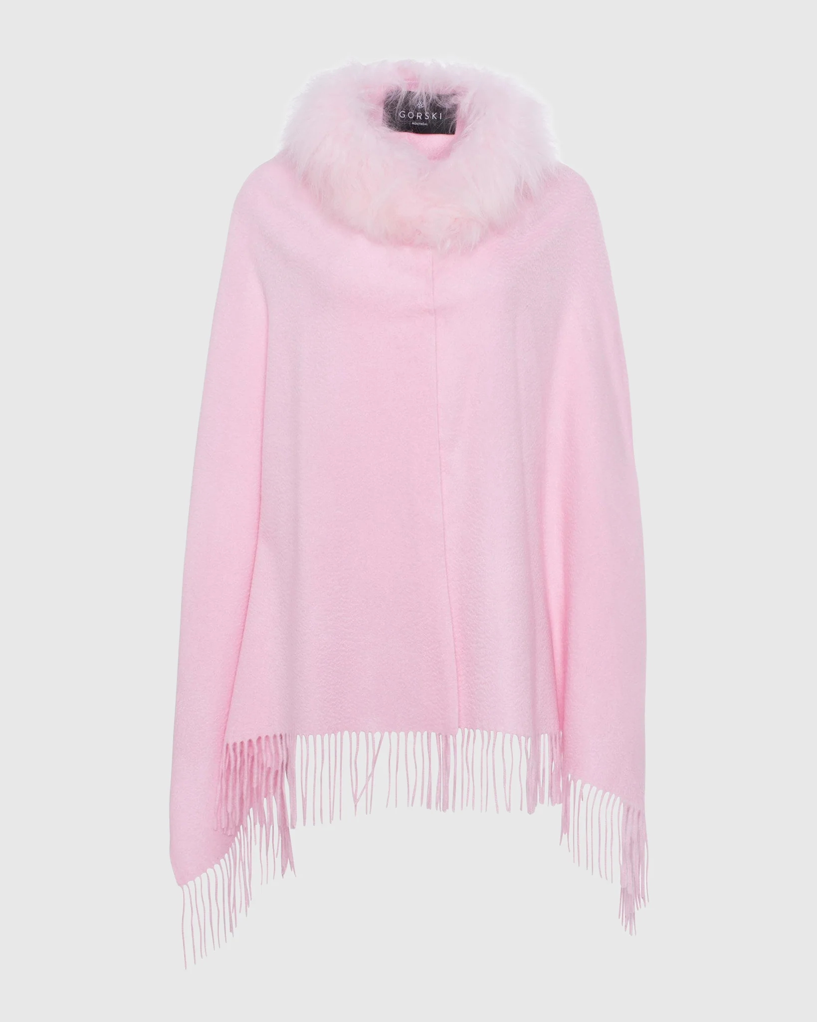 SELECT CASHMERE STOLE WITH SELECT LAMB COLLAR - Image 64
