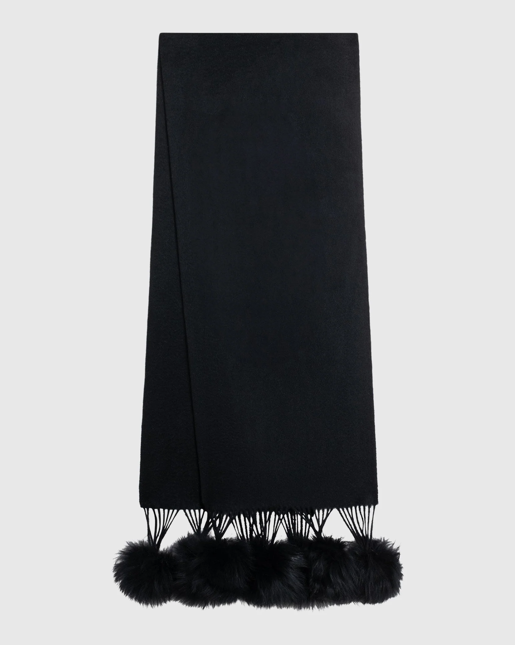SELECT CASHMERE STOLE WITH SELECT LAMB POMPOMS - Image 10