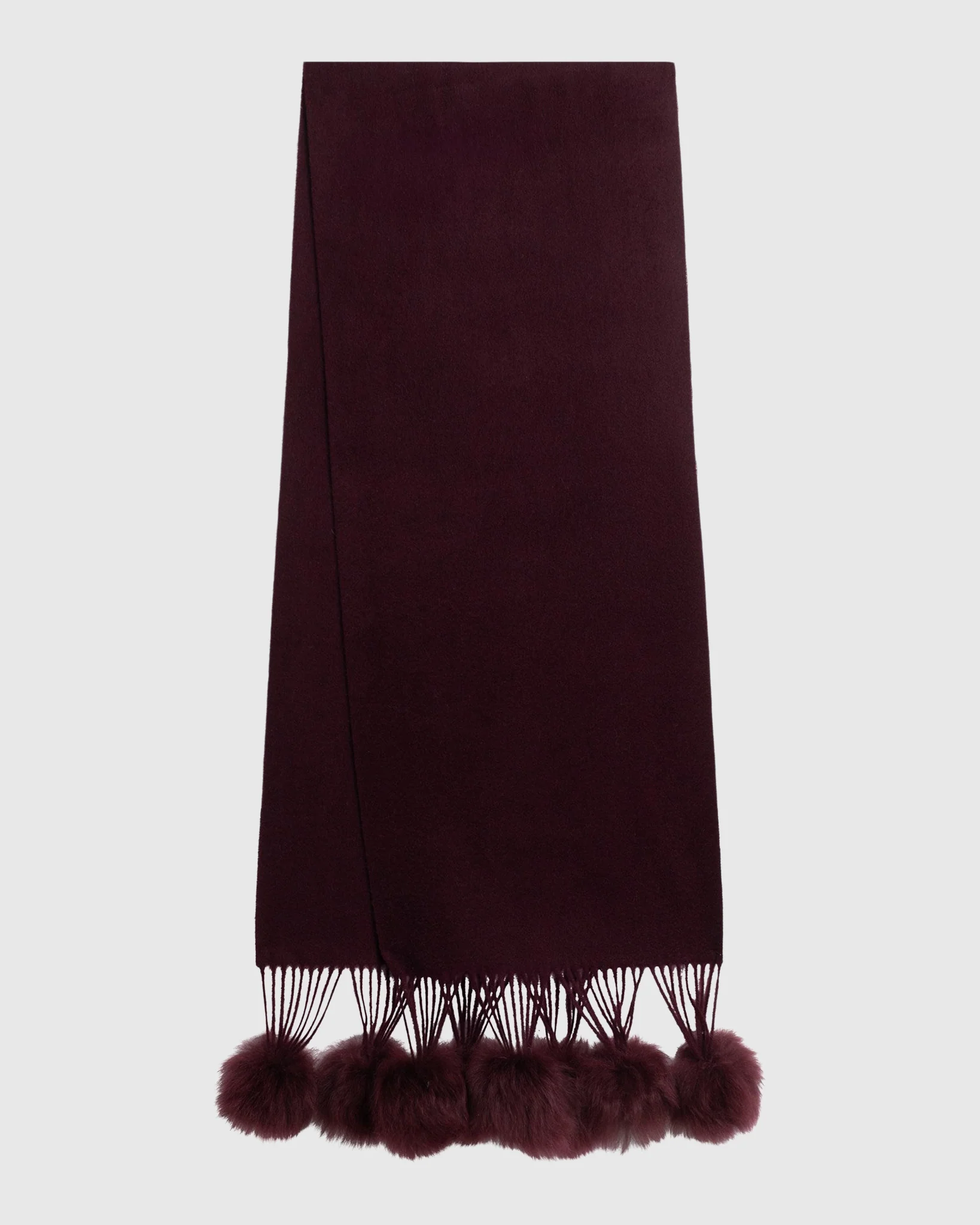 SELECT CASHMERE STOLE WITH SELECT LAMB POMPOMS - Image 15