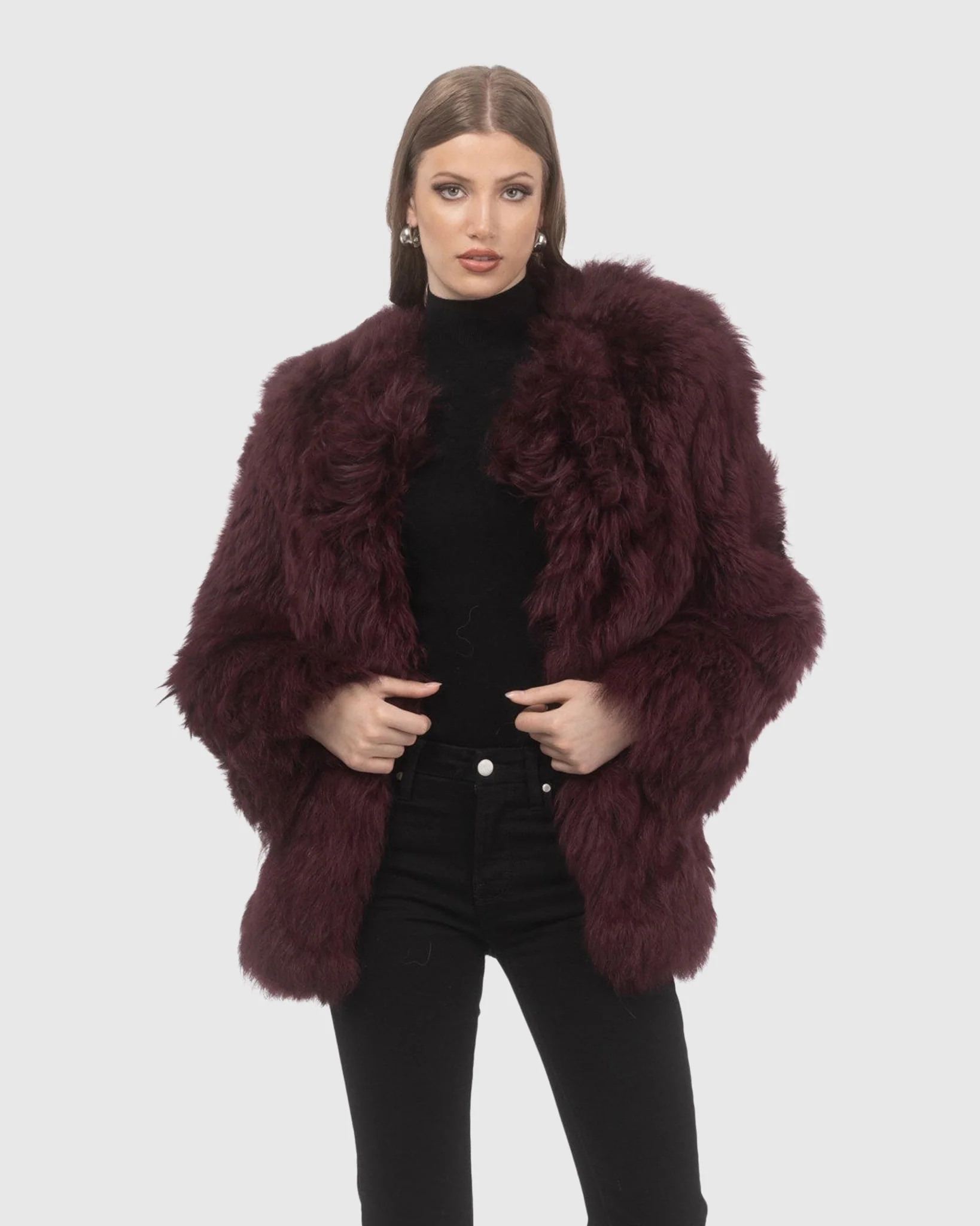 Select Lamb Collarless Jacket
