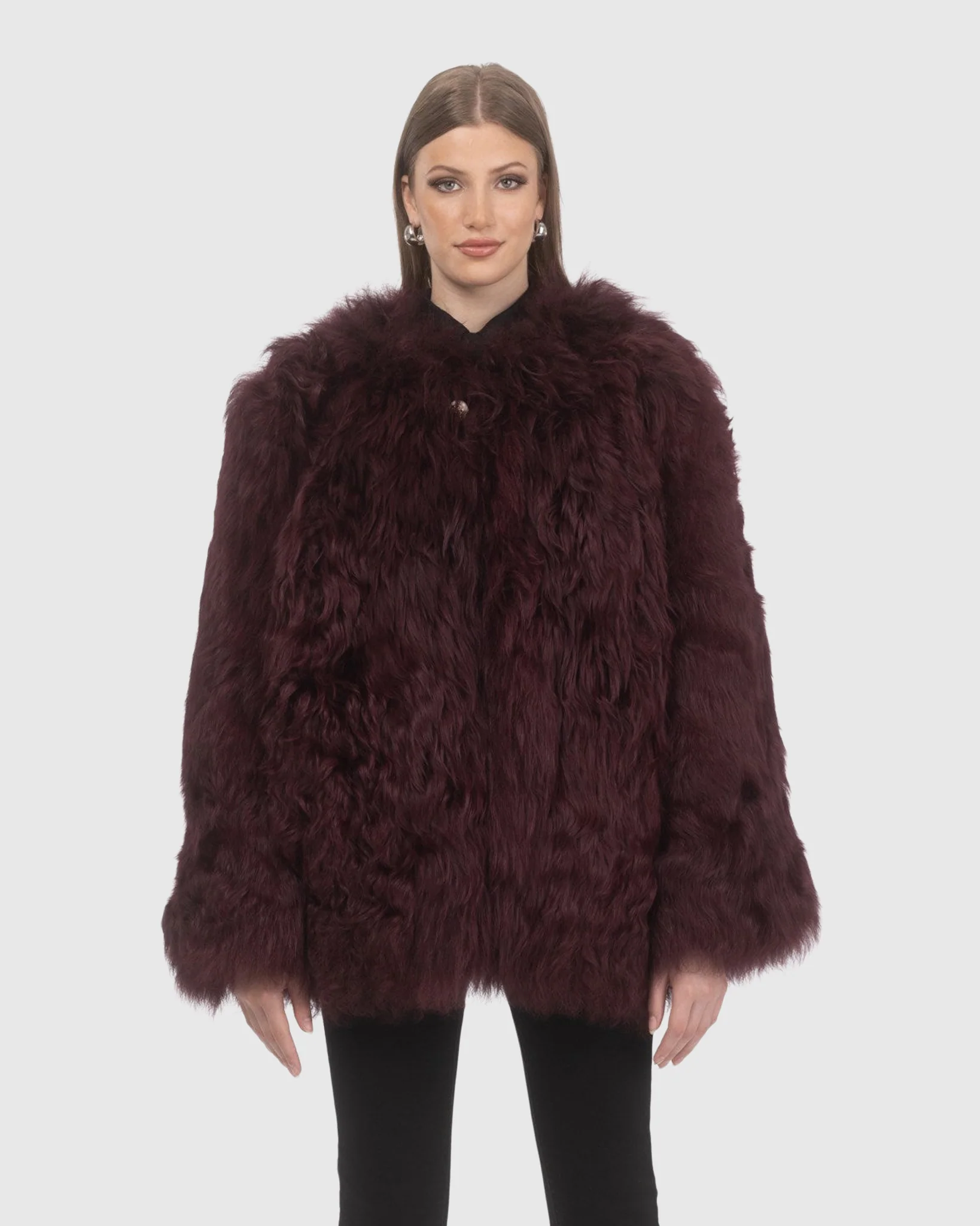 Select Lamb Collarless Jacket - Image 2