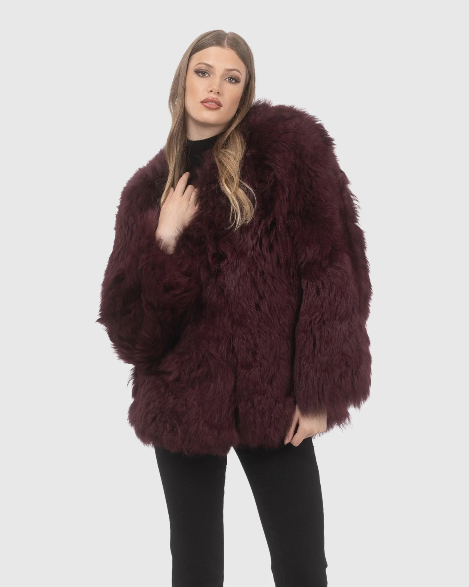 Select Lamb Collarless Jacket - Image 4