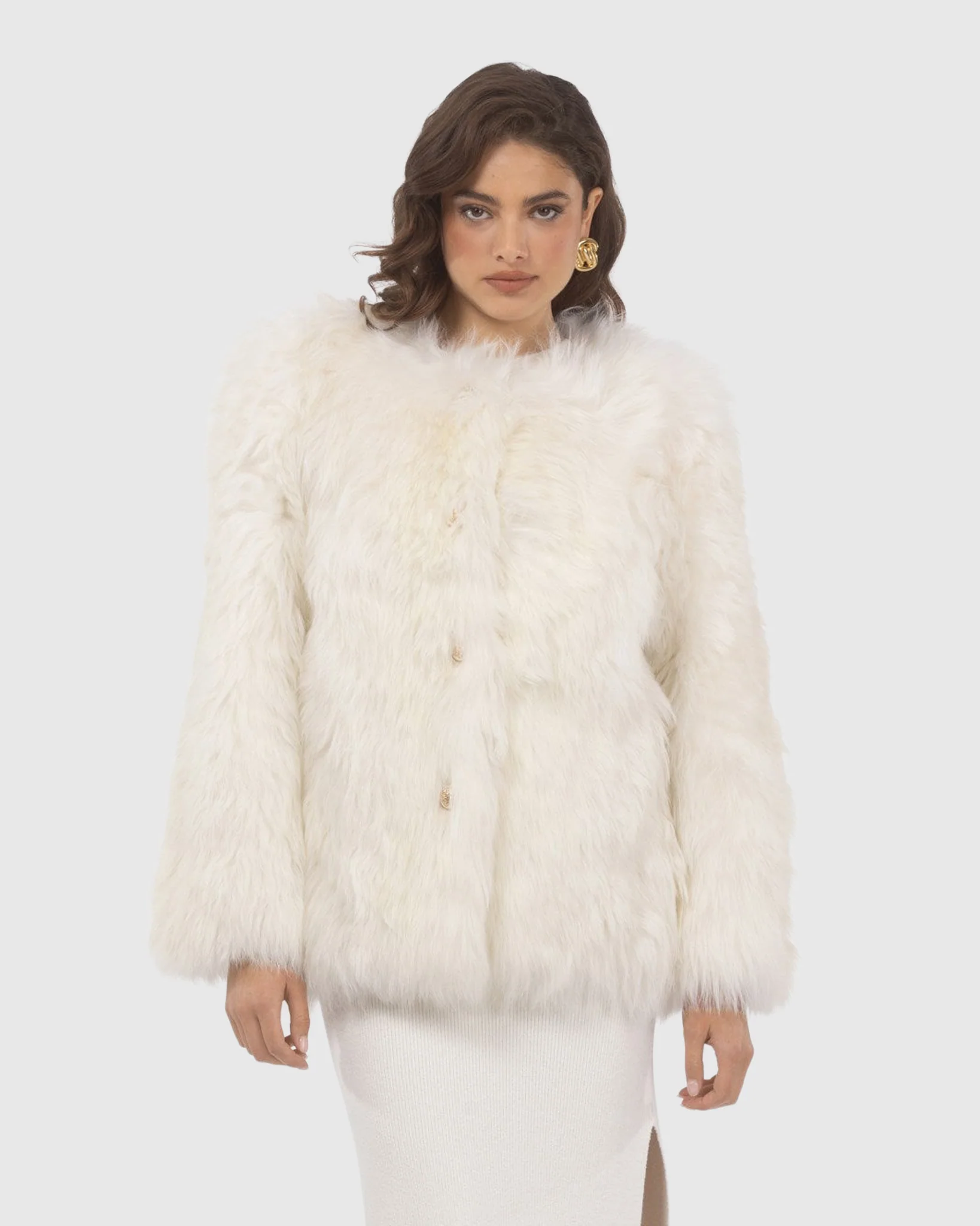 Select Lamb Collarless Jacket - Image 6