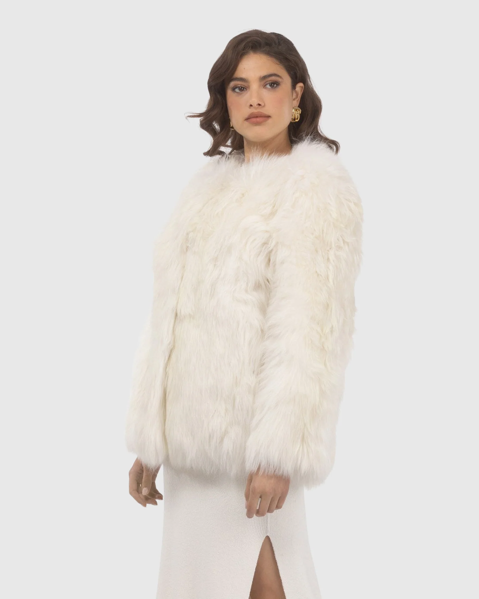 Select Lamb Collarless Jacket - Image 9