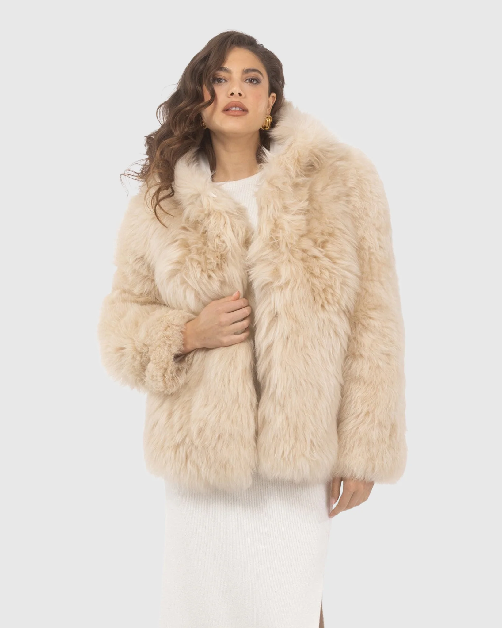 Select Lamb Hooded Jacket - Image 6