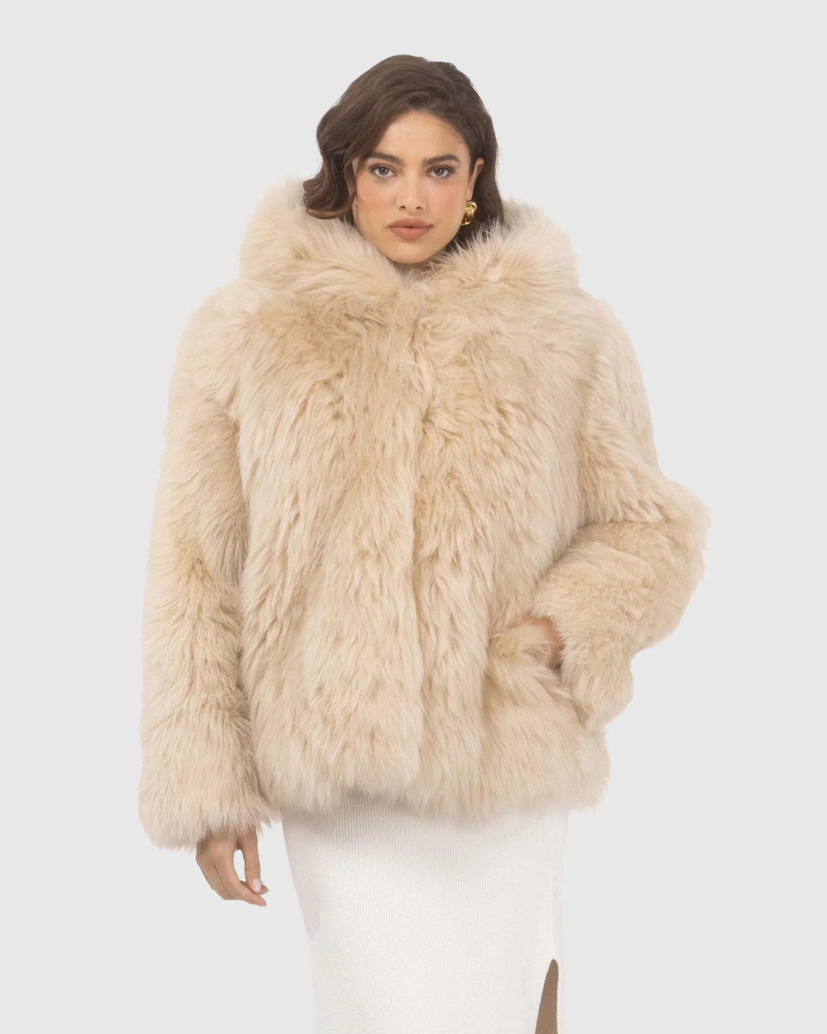 Select Lamb Hooded Jacket - Image 7