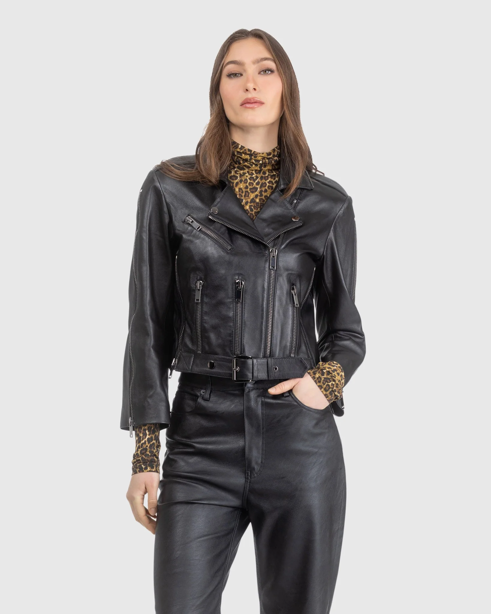 Select Leather Moto Jacket