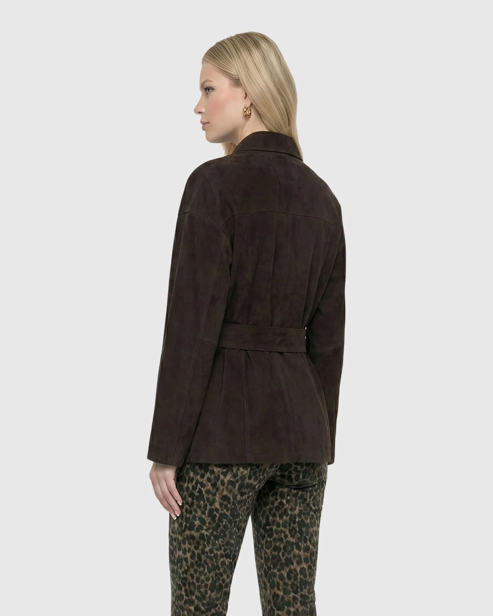 SELECT METIS SUEDE JACKET, BELT - Image 10