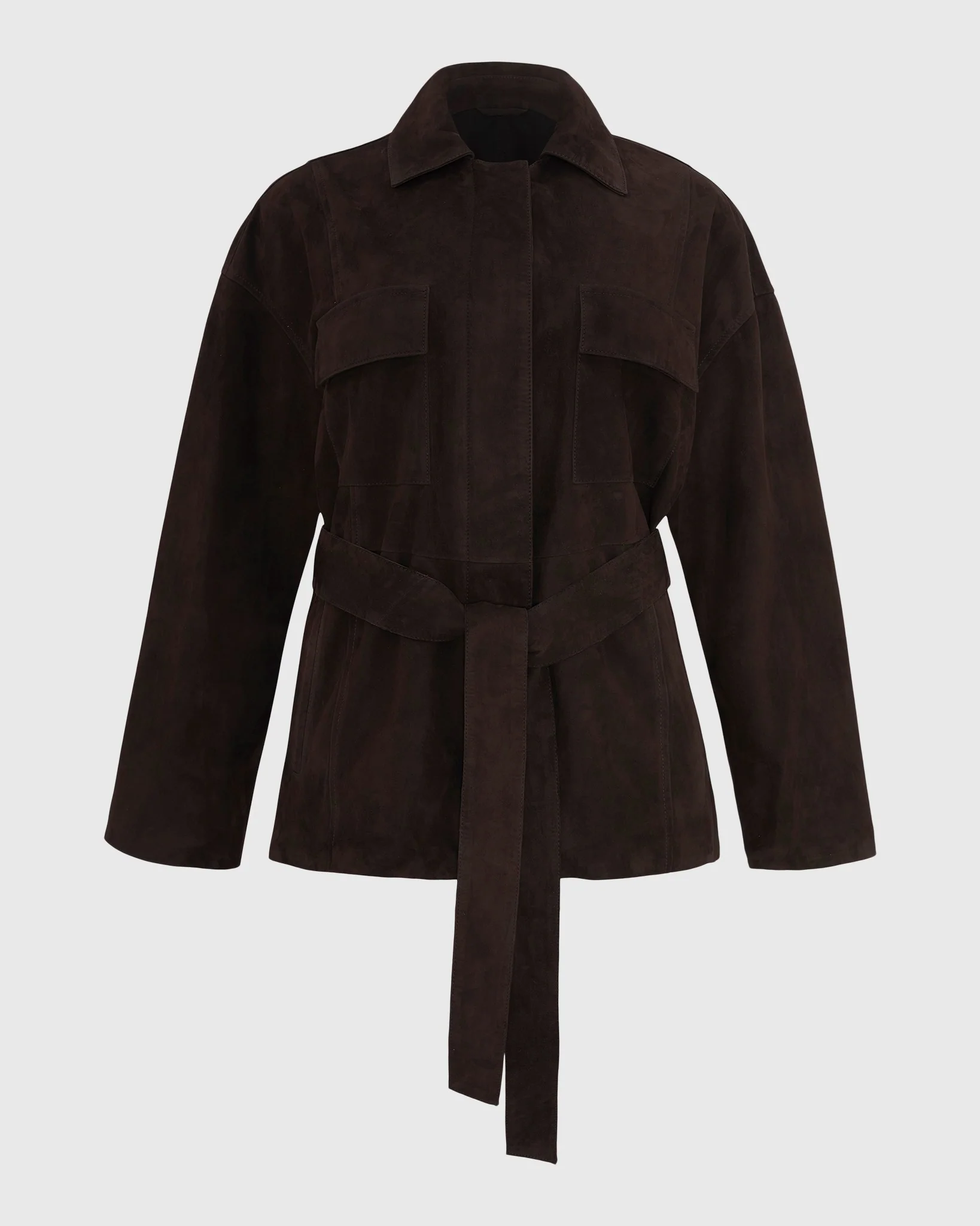 SELECT METIS SUEDE JACKET, BELT - Image 13