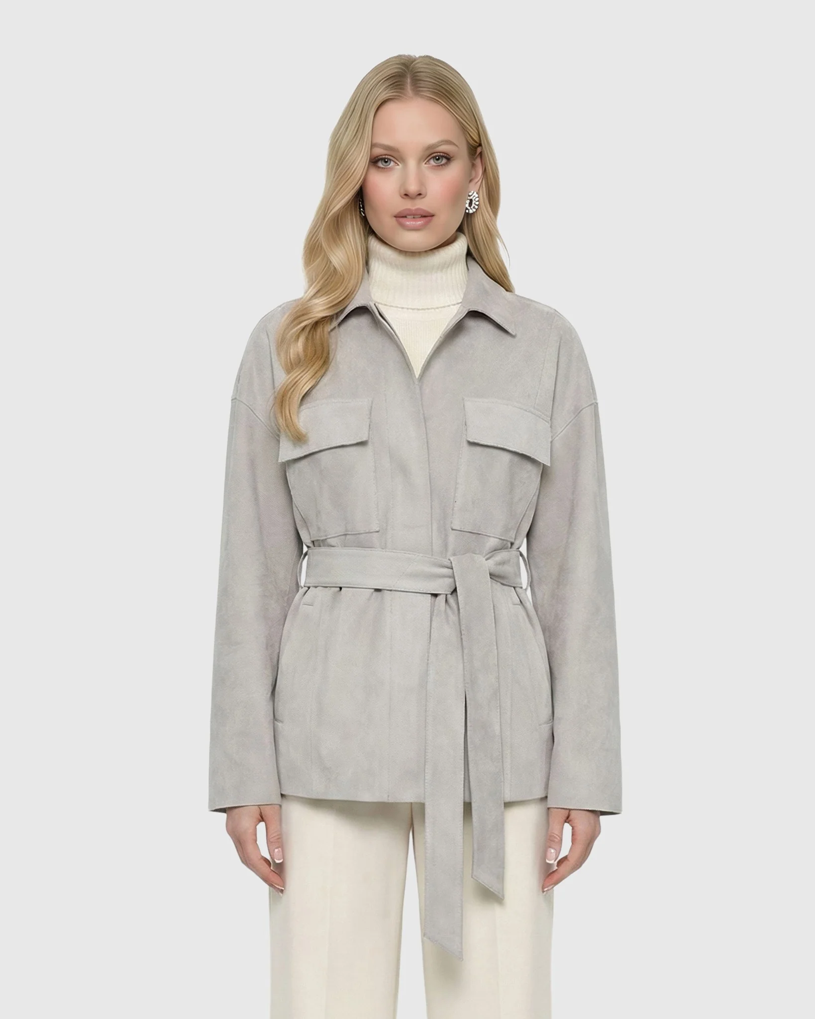 SELECT METIS SUEDE JACKET, BELT - Image 15